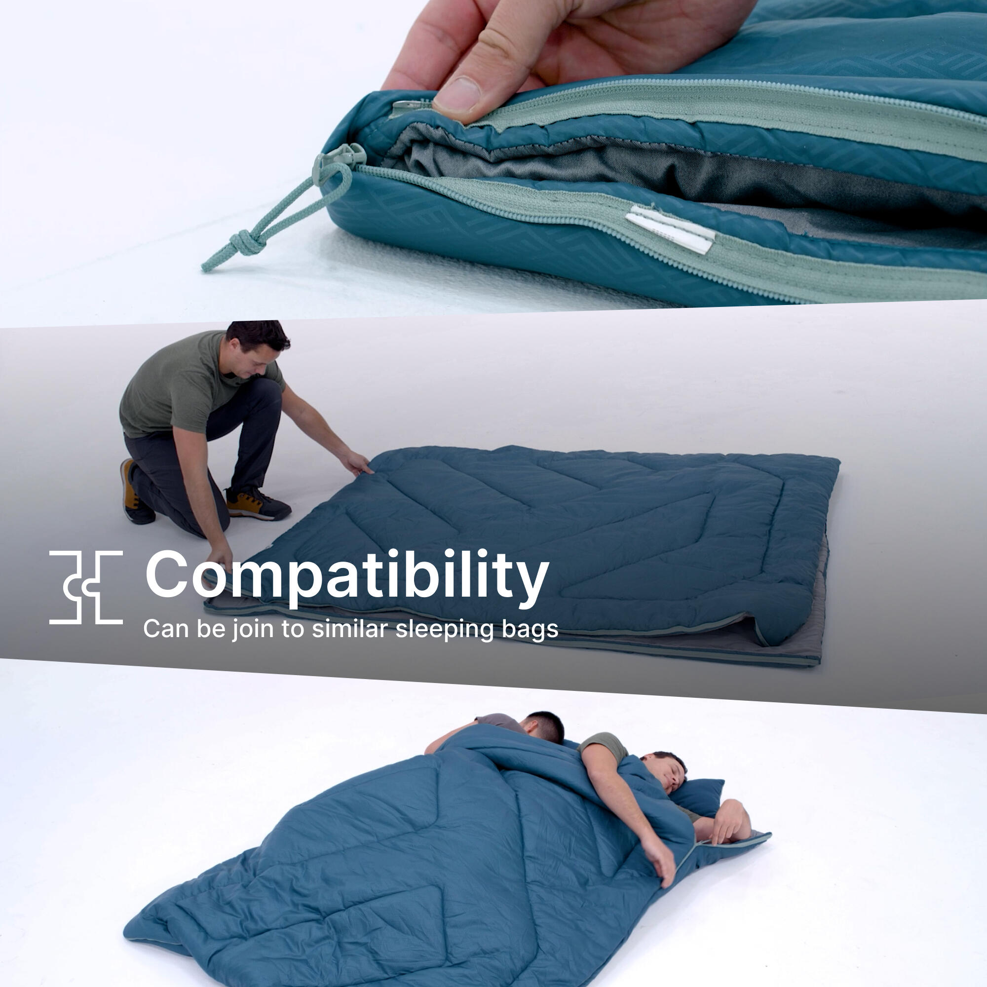 15°C camping sleeping bag Azpenaz 7/9
