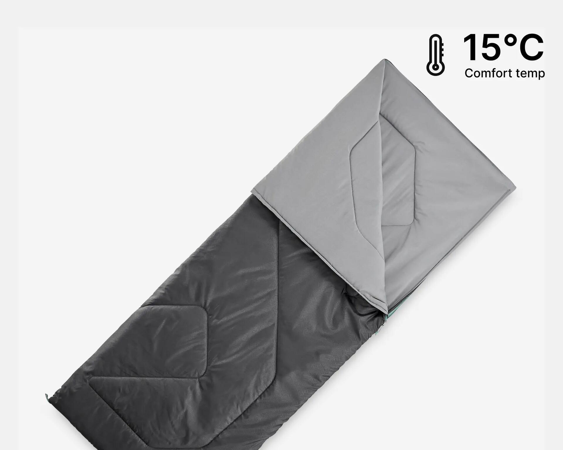 NOUVEAU SAC DE COUCHAGE ZIPPÉ ARPENAZ 15 ° - NOIR