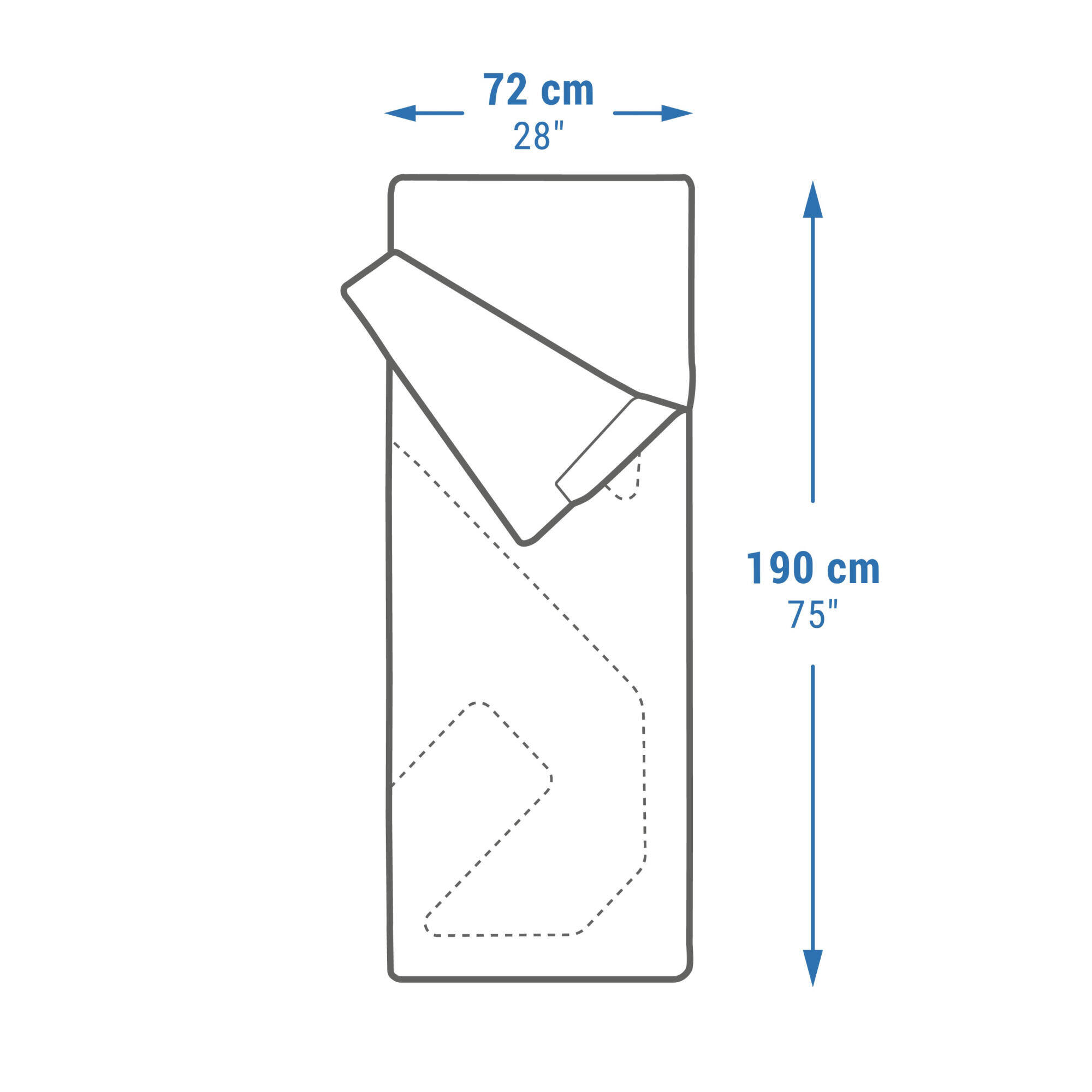 15°C camping sleeping bag Azpenaz -  3