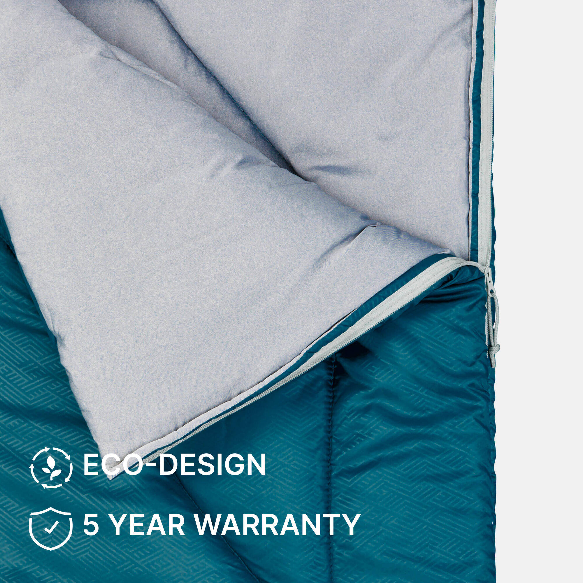 Camping Sleeping Bag Arpenaz 10° Dark Blue -  4
