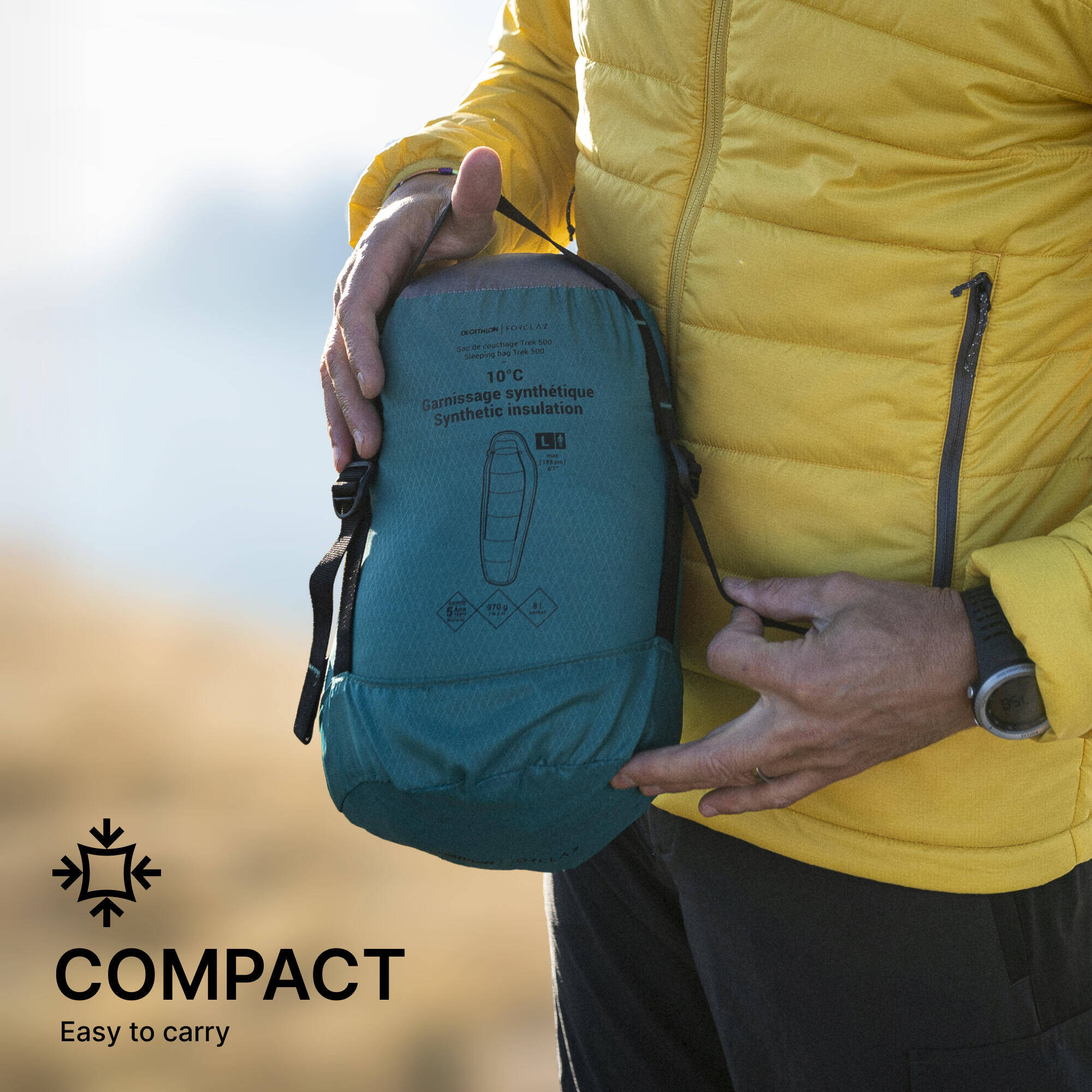 Trekking Sleeping Bag MT500 0°C - Polyester -  5