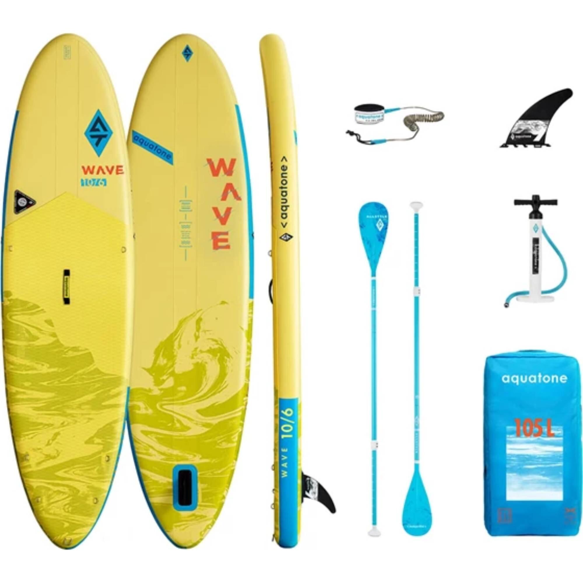 Žlutá sada paddleboardu. Zobrazit produkt.