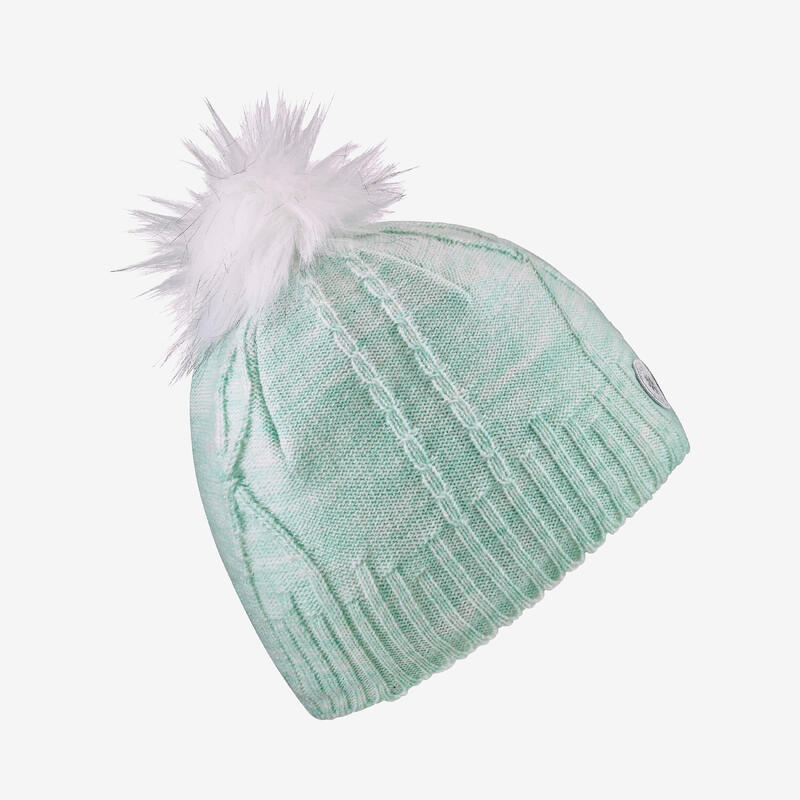 Gorro de lana niños, TRENZA FUR azul claro 