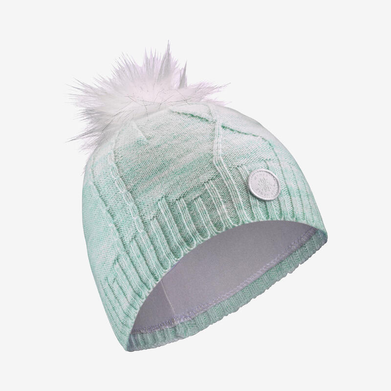 Bonnet en laine enfant, Torsade Fur Bleu ciel