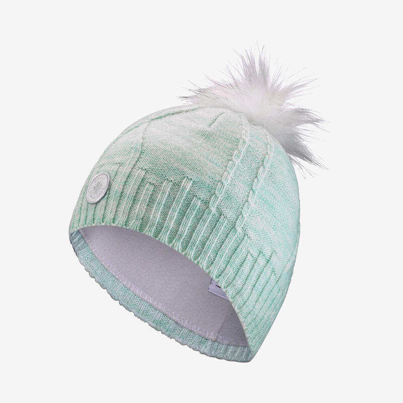 Bonnet en laine enfant, Torsade Fur Bleu ciel