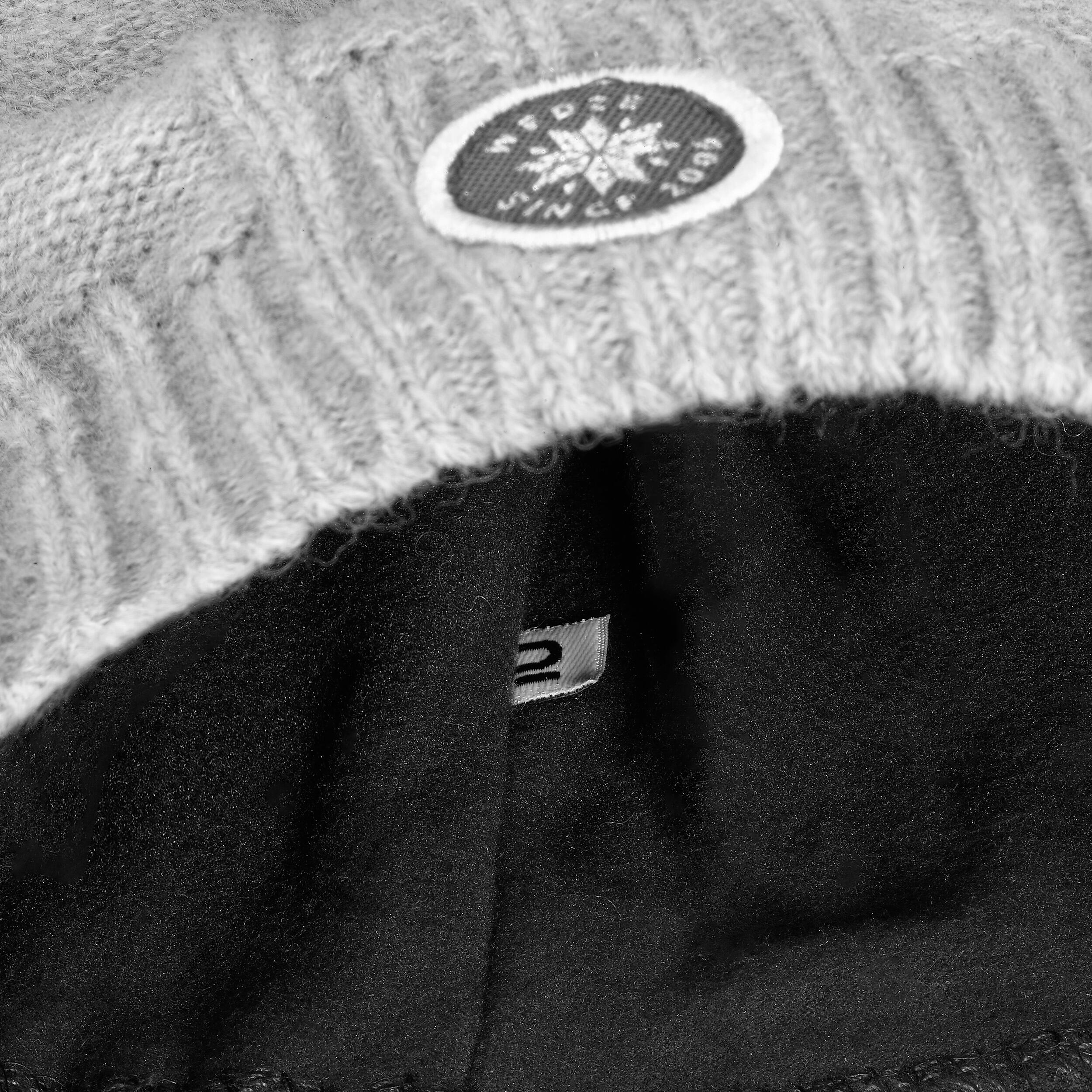 Bonnet torsade adulte - fur virgin gris clair 6/6