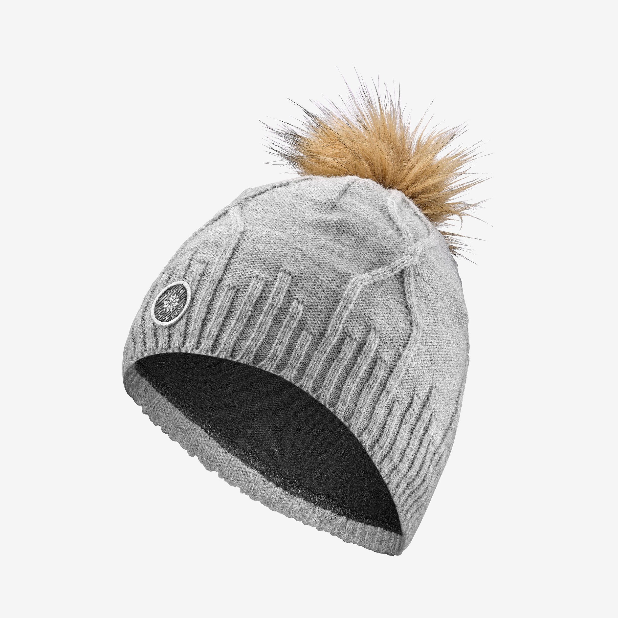 Bonnet torsade adulte - fur virgin gris clair 4/6