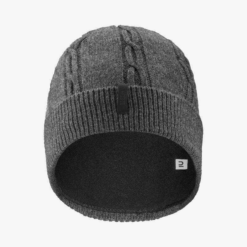 Gorro em lã adulto, TORSADE 900 cinzento