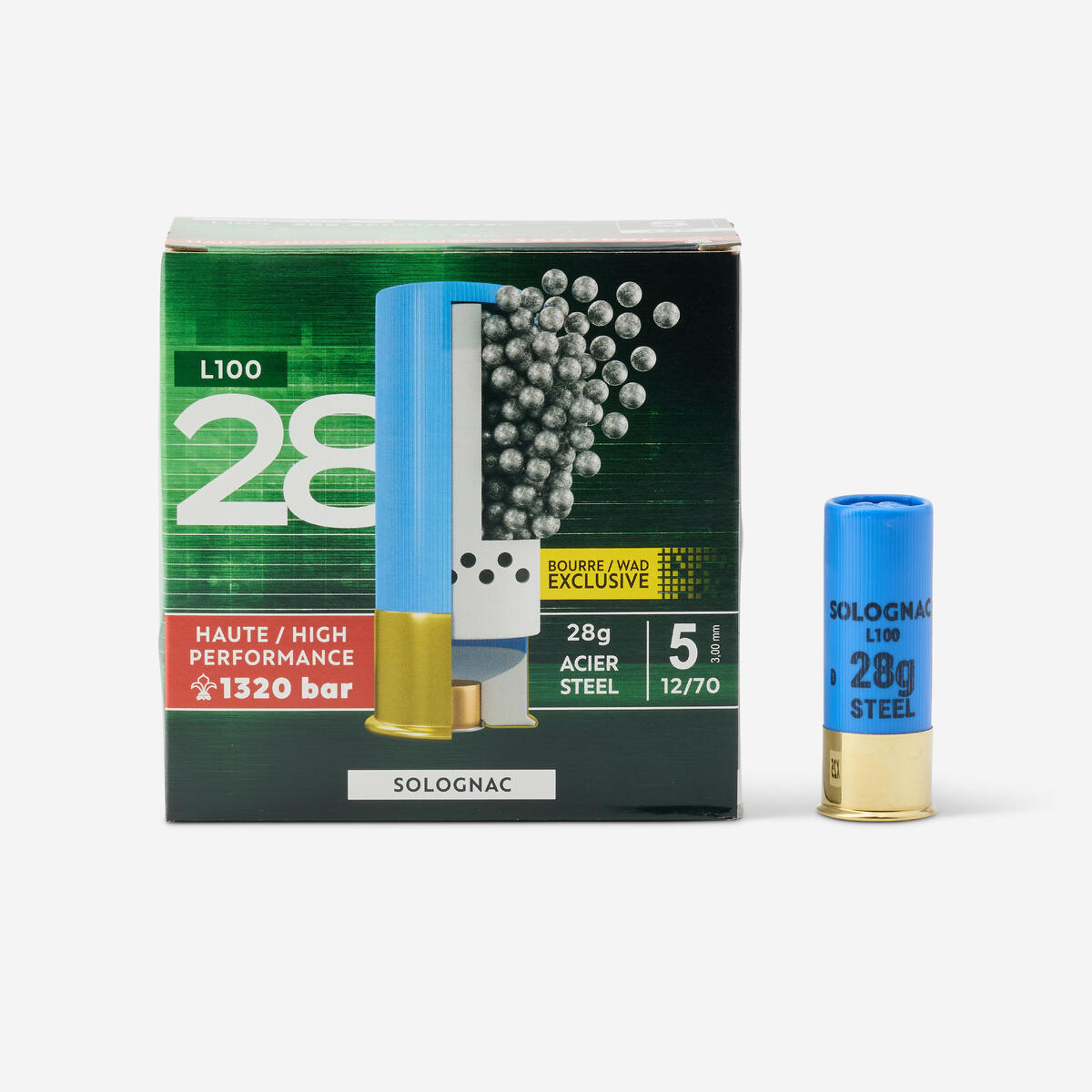 CARTOUCHE L100 28G IW ACIER HAUTE VITESSE N°5 X25