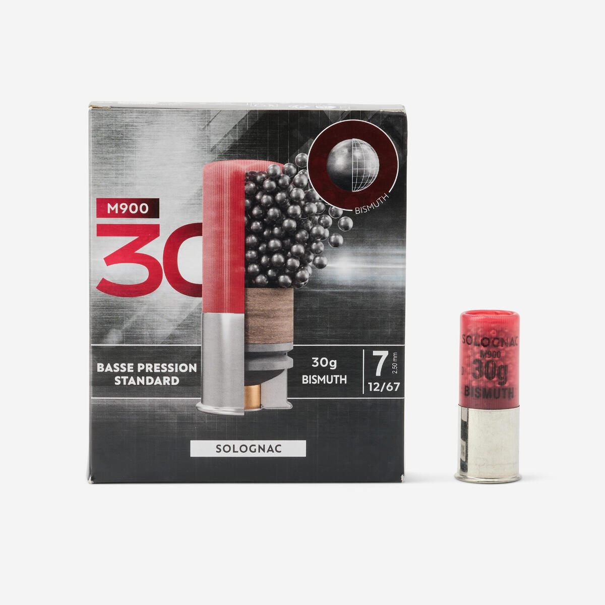 Cartouche m900 30g calibre 12/67 bismuth n°7 x10