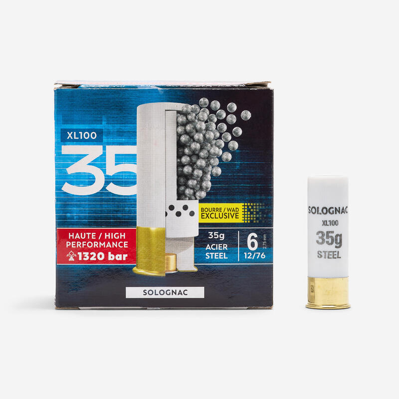 CARTOUCHE XL100 35G CAL12/76 IW ACIER N°6 X25