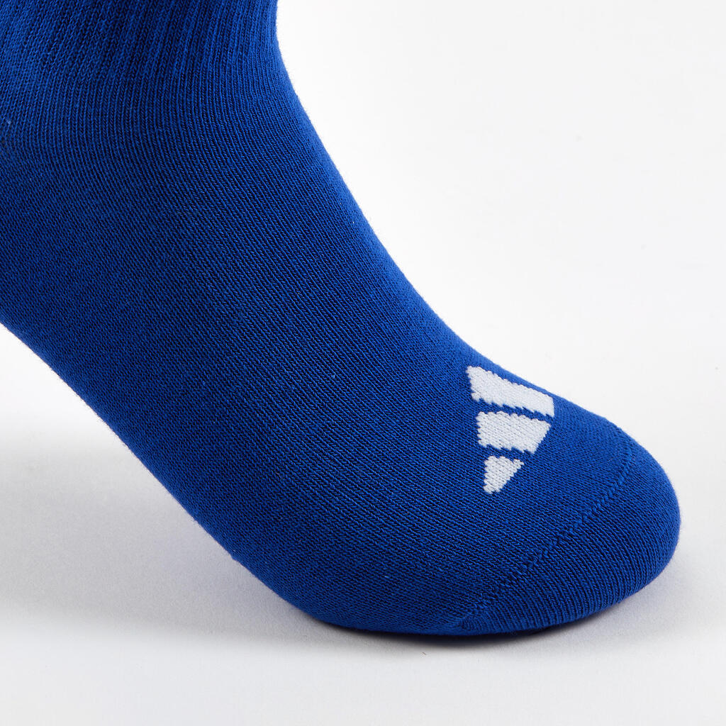 Junior High Sports Socks Tri-Pack - Blue/White