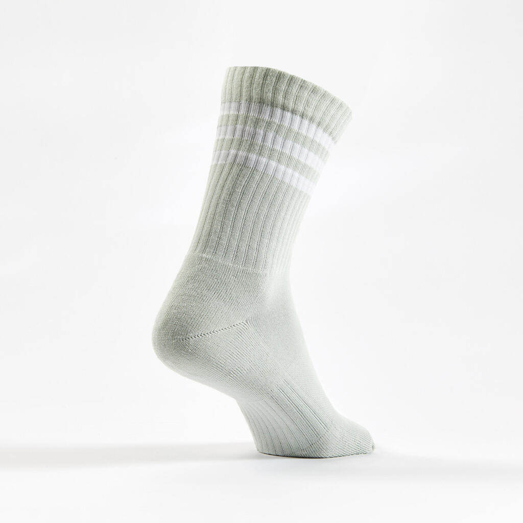 ADIDAS vysoké športové ponožky modré sivé 3 páry