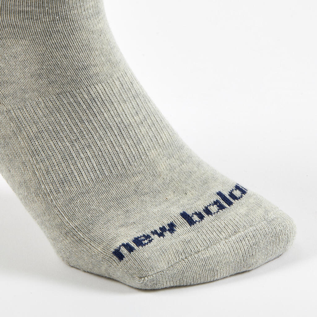High Sports Socks Tri-Pack - Grey/Colour Stripes