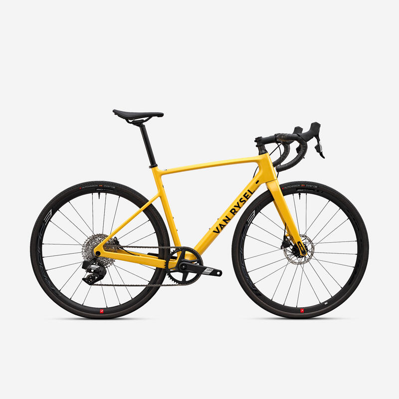 Velo de route endurance Allroad SRAM APEX AXS 1x12V, NCR CF jaune, série limitée