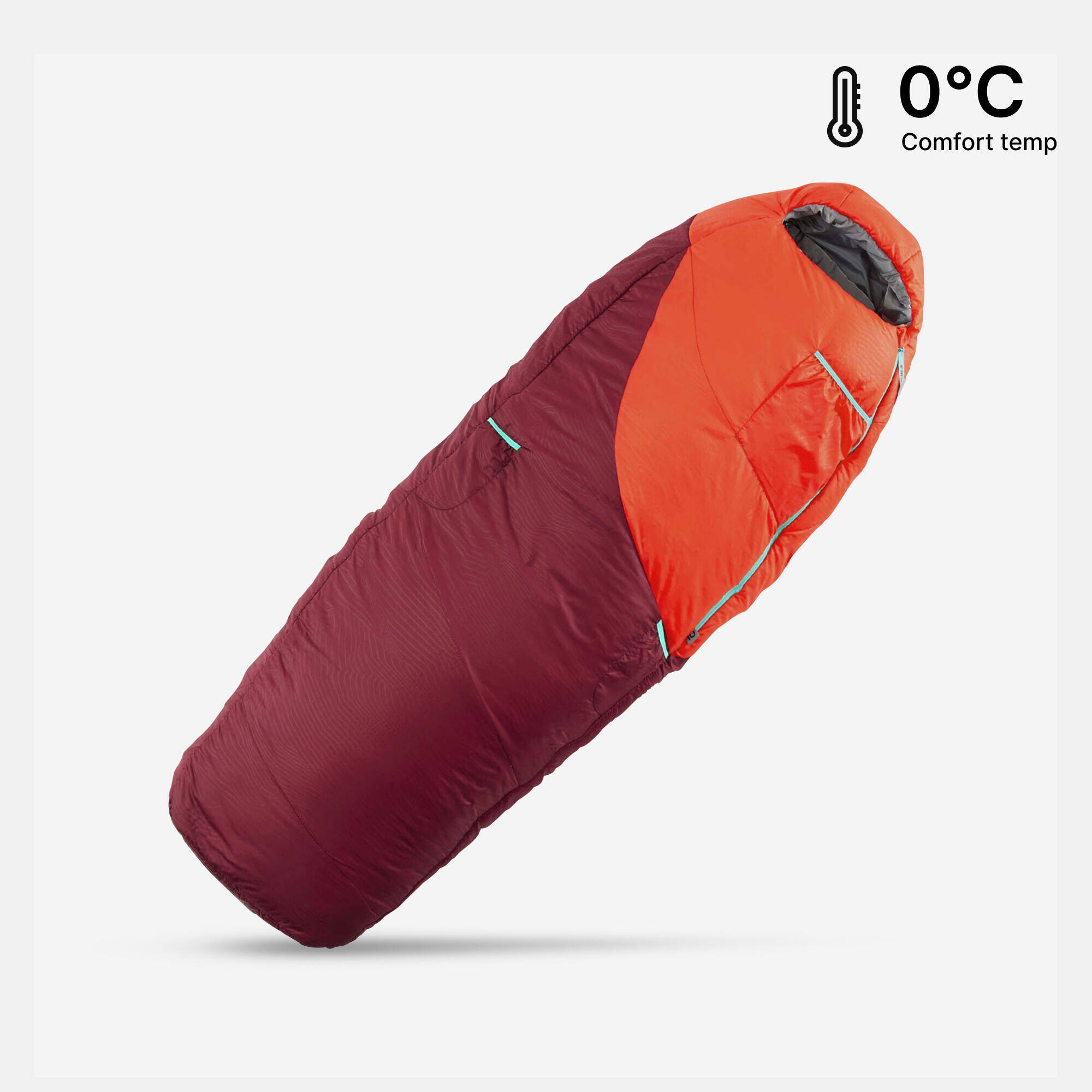 Children’s Sleeping Bag 0°C, MH500 - Red