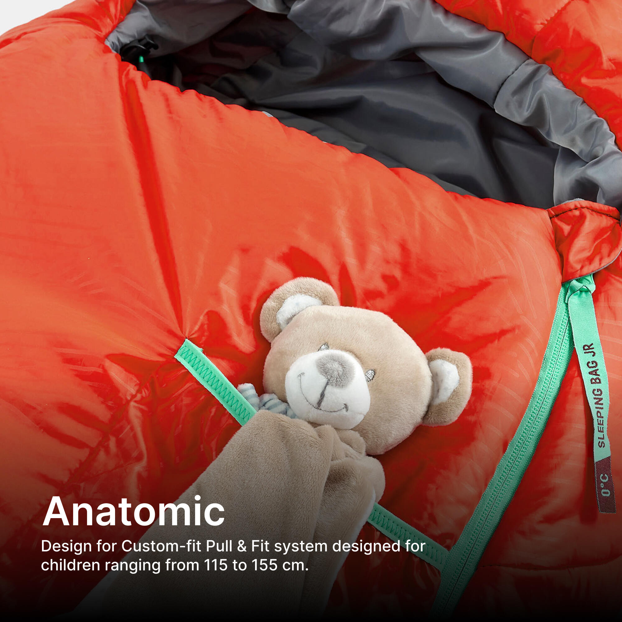 Children’s Sleeping Bag 0°C, MH500 - Red