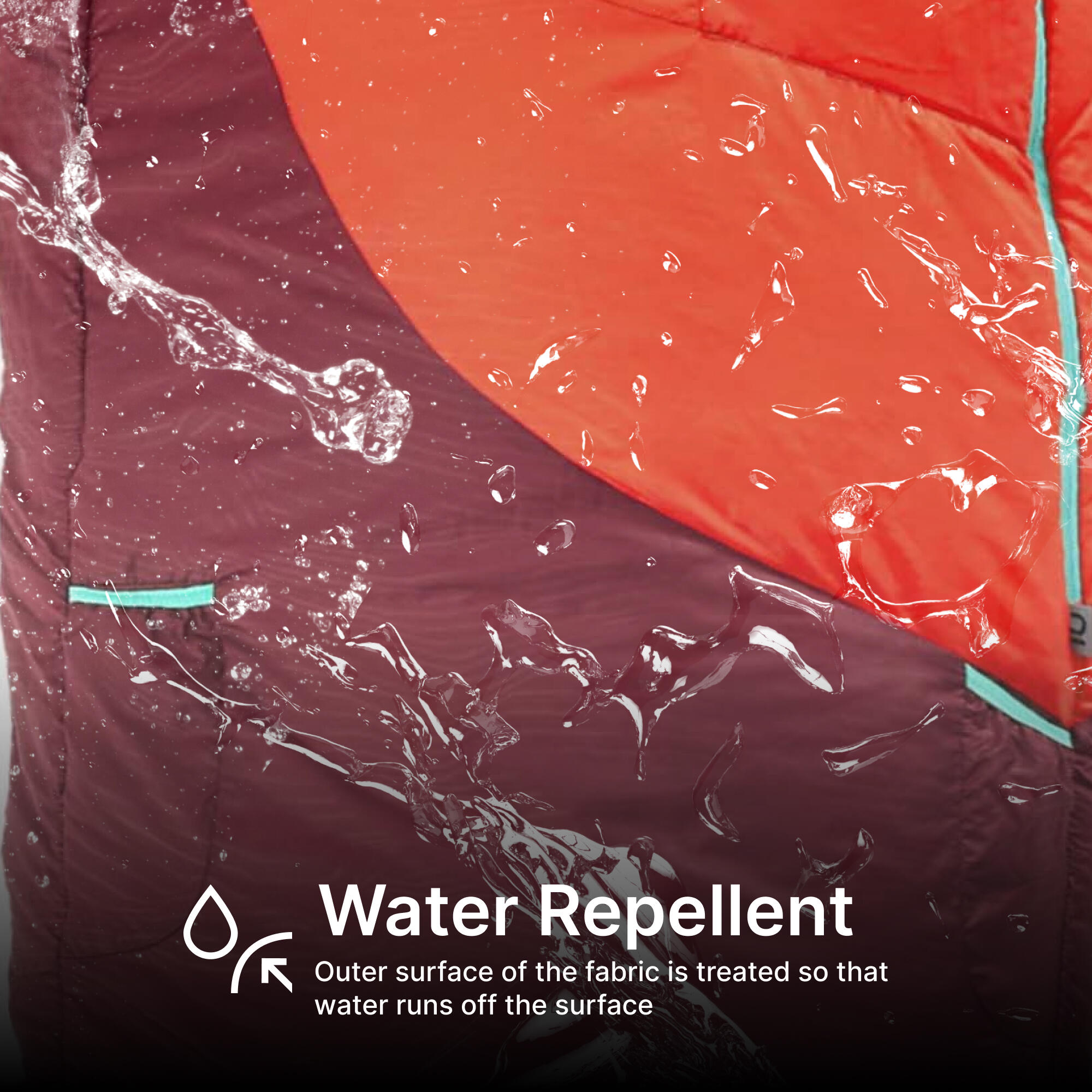 Children’s Sleeping Bag 0°C, MH500 - Red