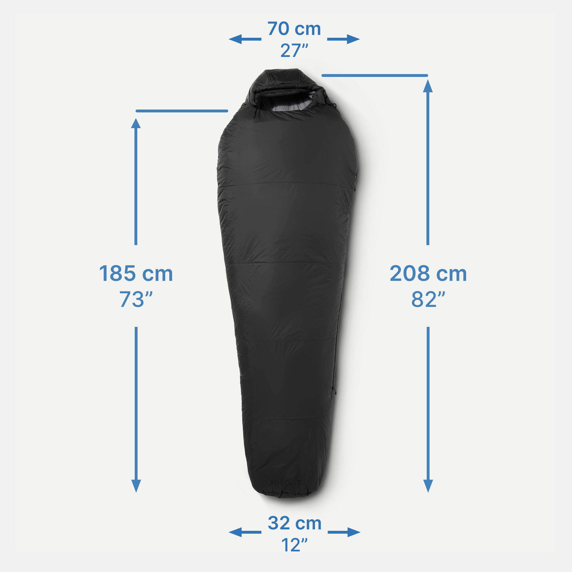 5°C trekking sleeping bag MT500 -  2