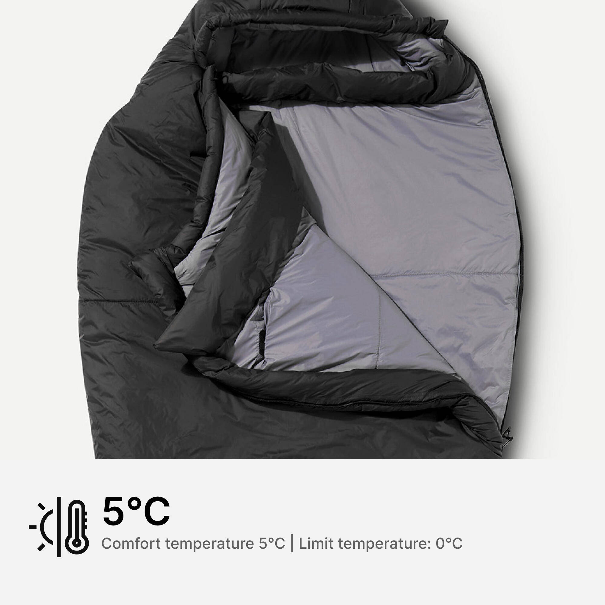 5°C trekking sleeping bag MT500 -  3