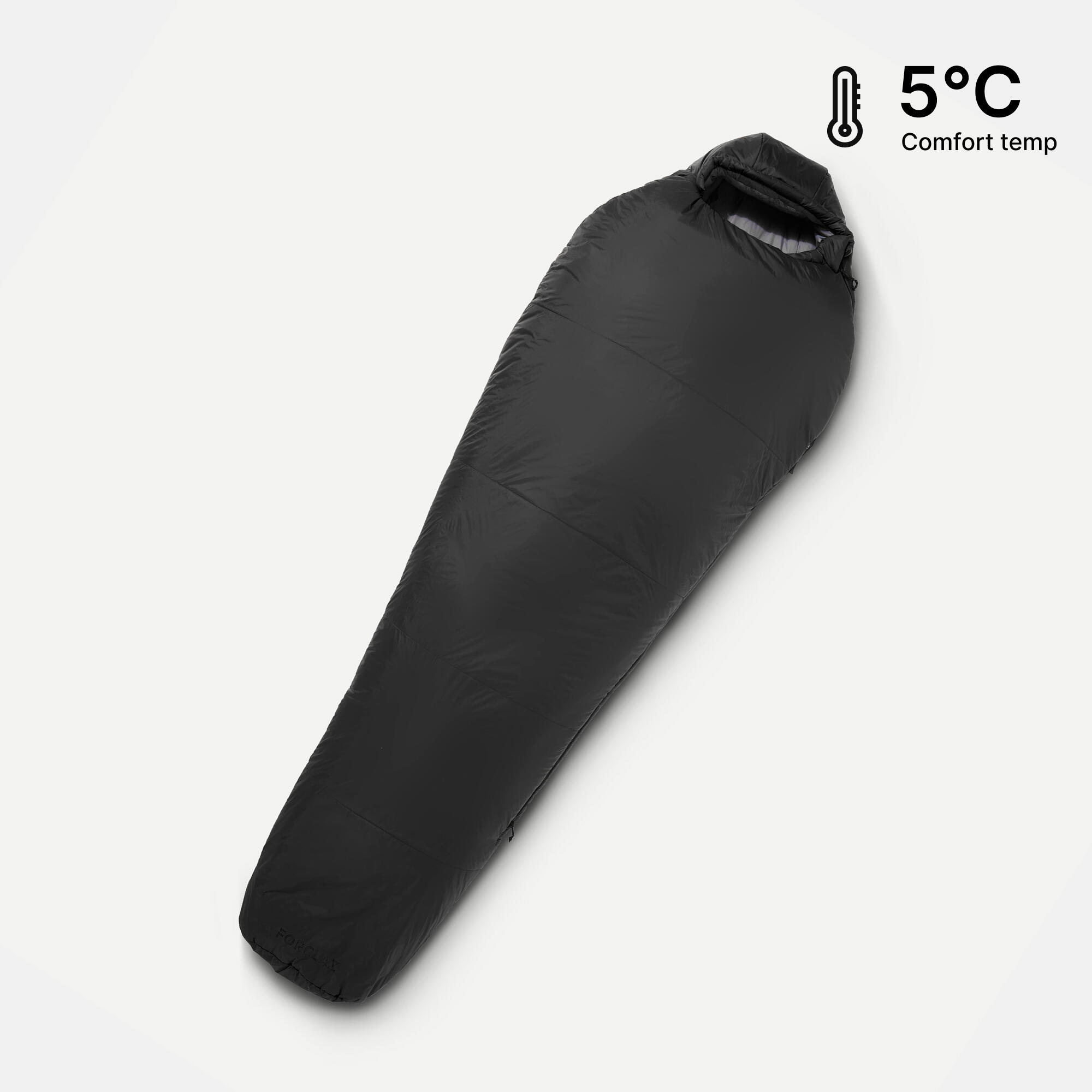 Trekking Sleeping Bag MT500 5°C Synthetic image