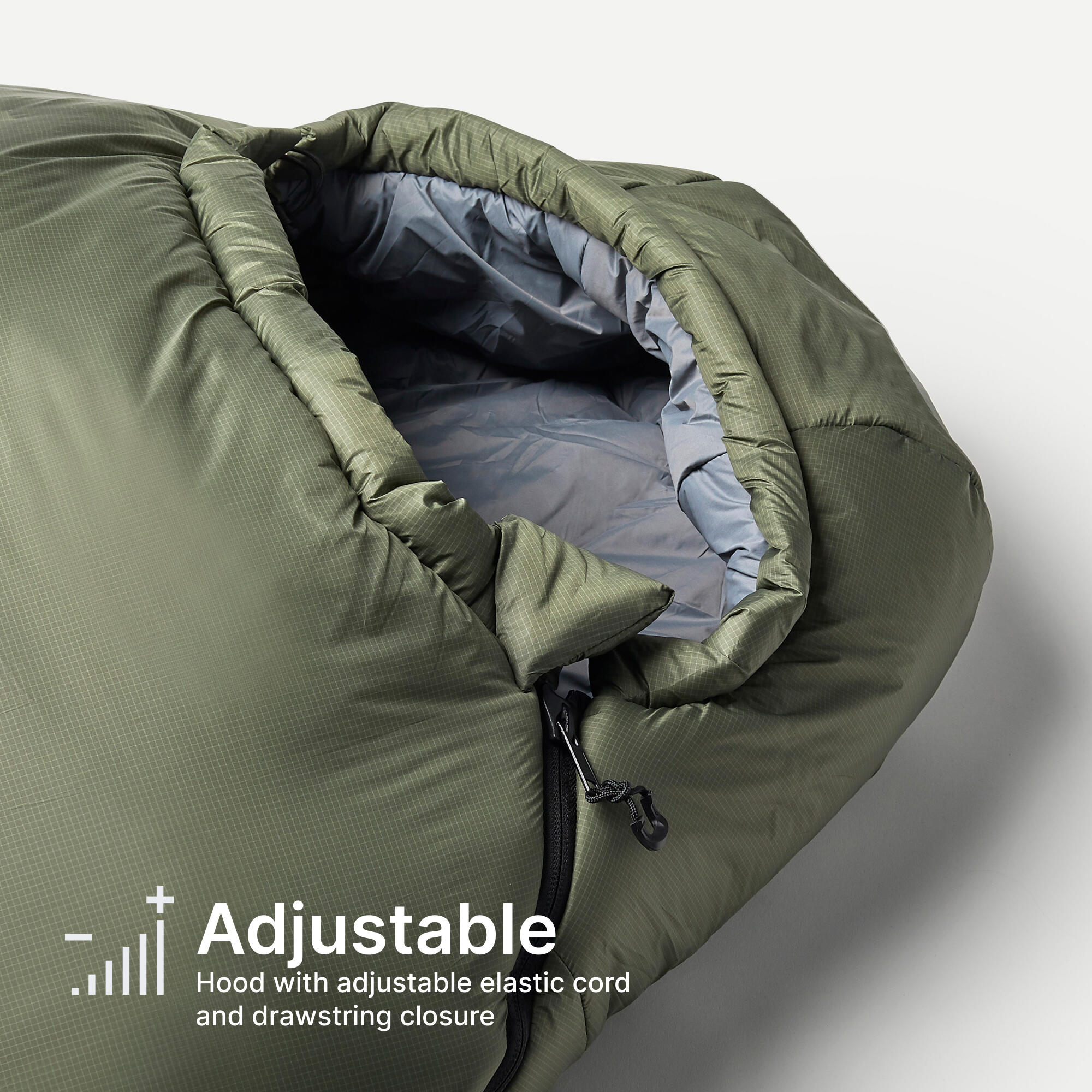 Saco de dormir guata 0ºC con forma de momia  Forclaz MT500 10/28