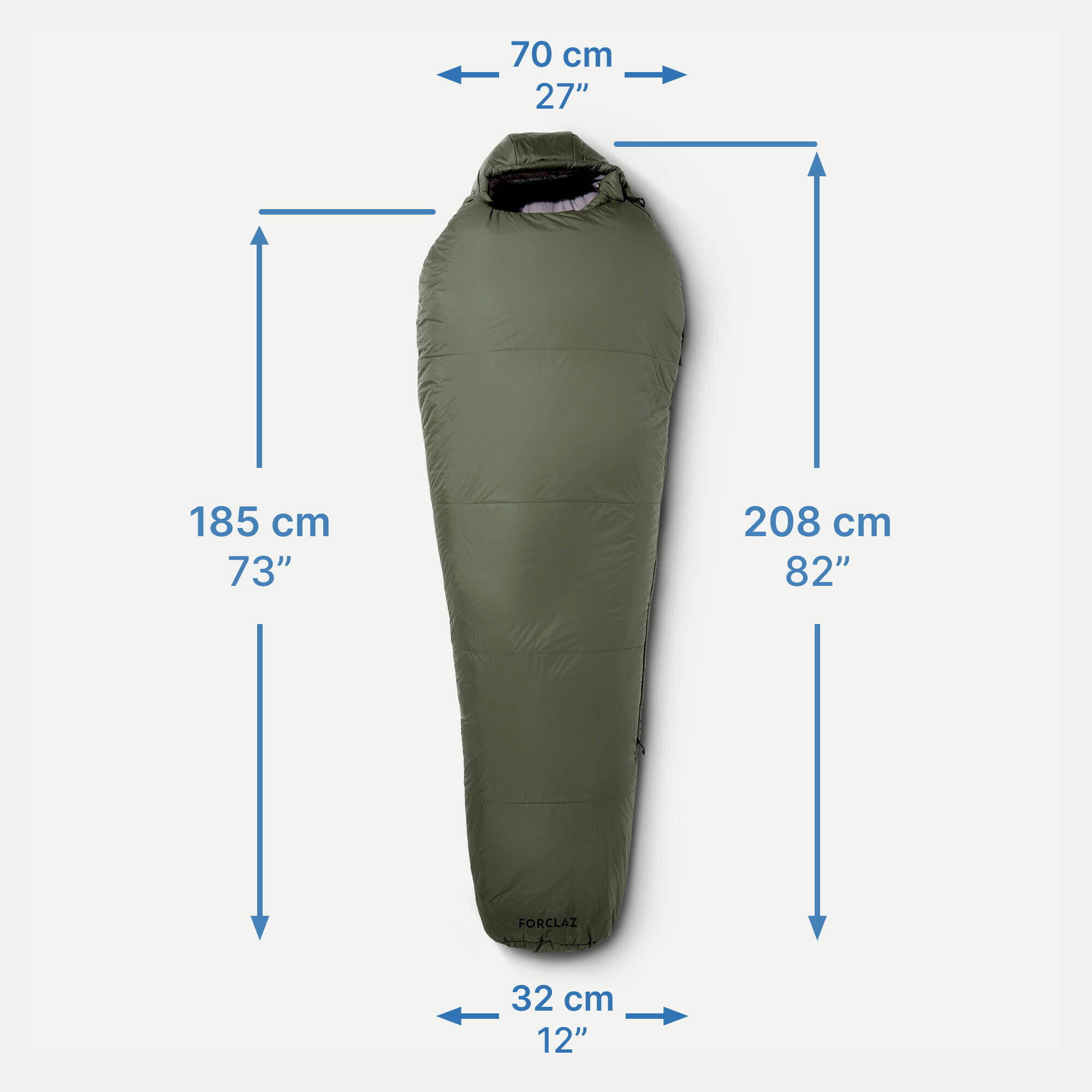 0°C trekking sleeping bag MT500 -  2