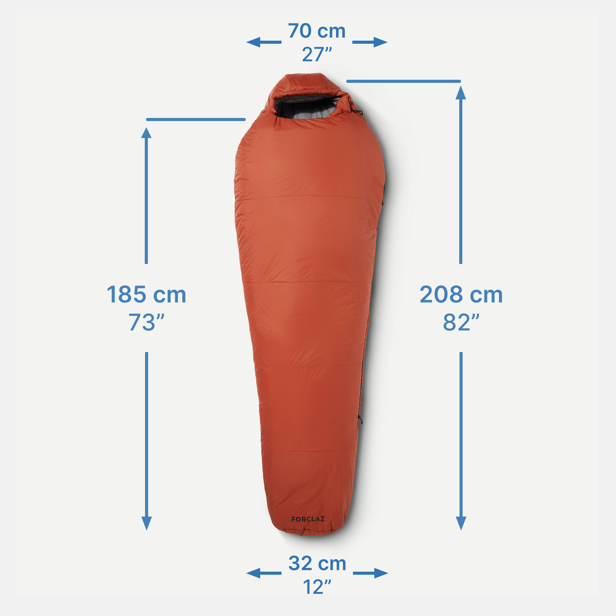 Trekking Sleeping Bag mt500 -5°C Synthetic