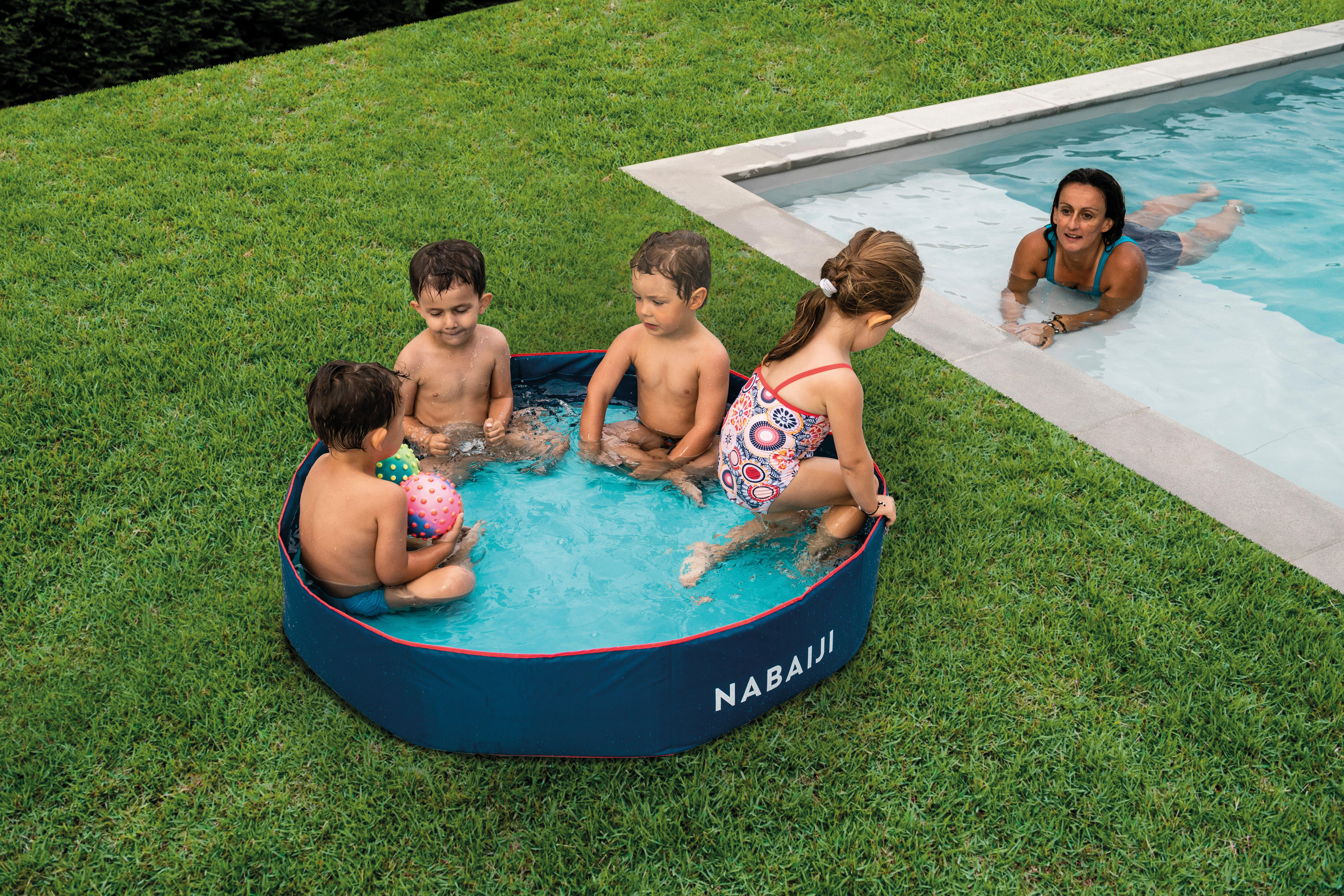 Piscina para niños plegable azul celeste Decathlon