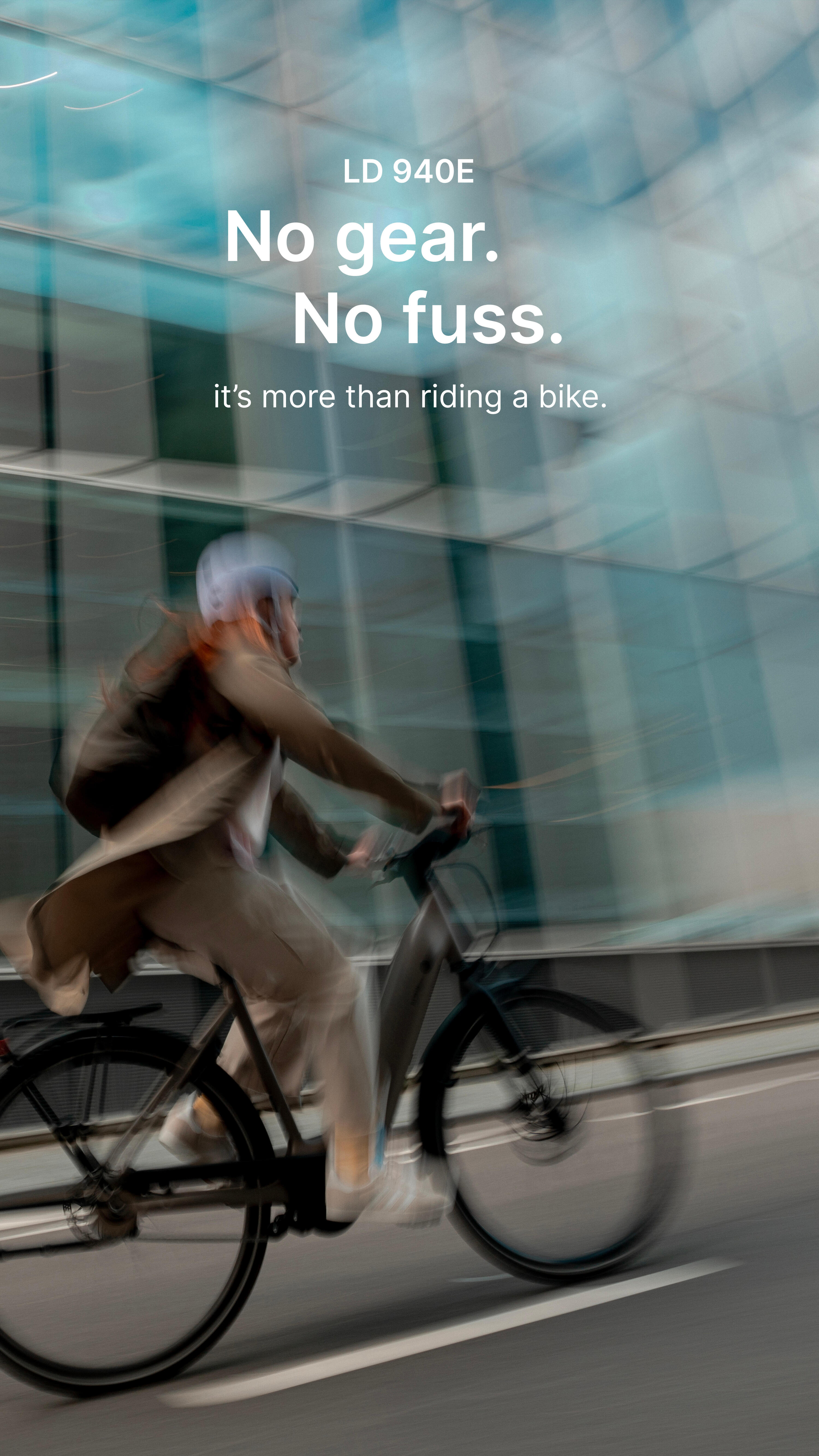 Vélo ville électrique à moteur automatique owuru cadre bas LD 940 E connect 22/22