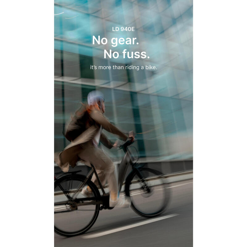 Elektrische stadsfiets automatische Owuru versnelling laag frame LD 940E connect
