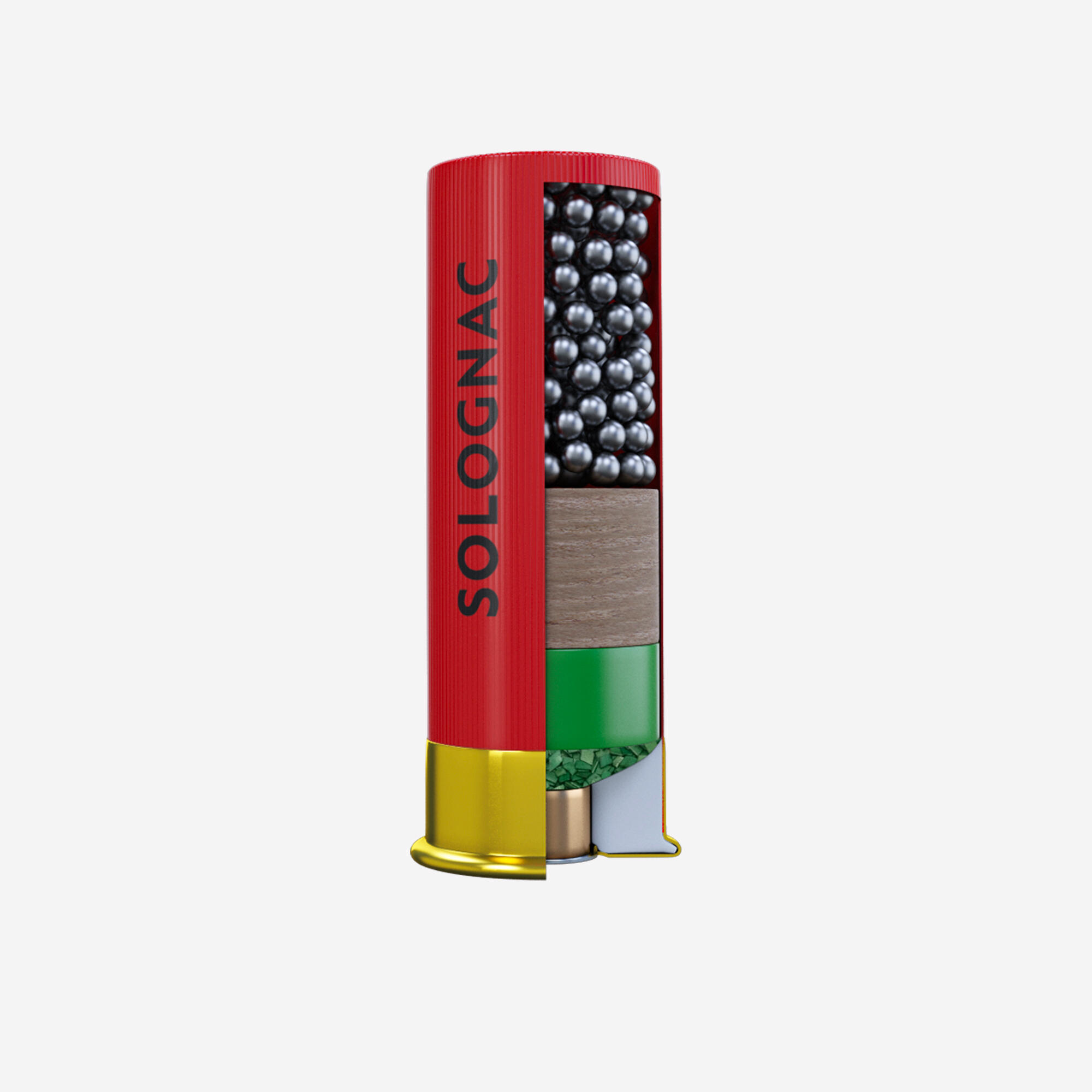 Cartucho Caza Solognac M100 32 g Calibre 12/67 Perdigón N.° 6 x25 3/5
