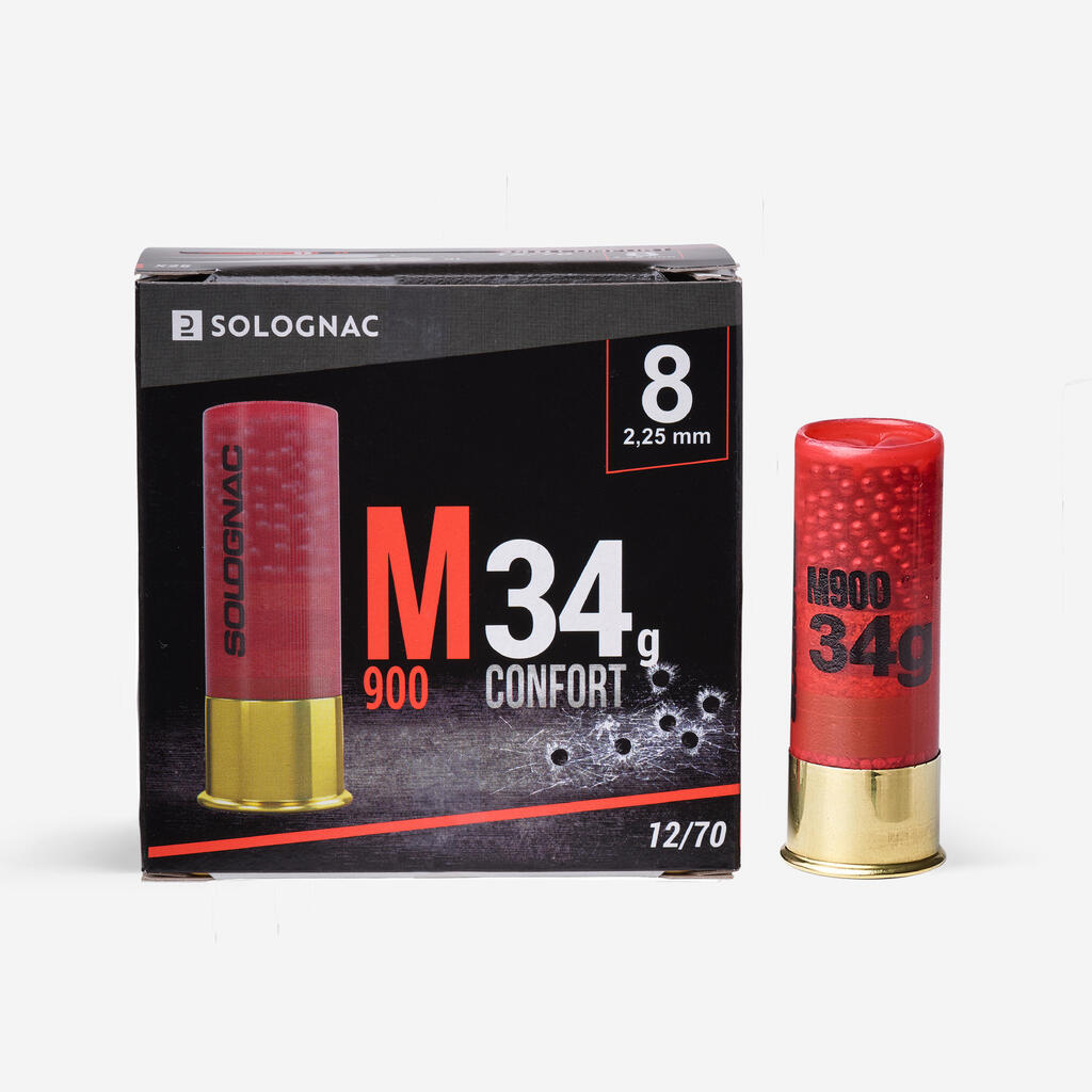 M900 12/70 GAUGE COMFORT CARTRIDGE N°8 34 g X 25