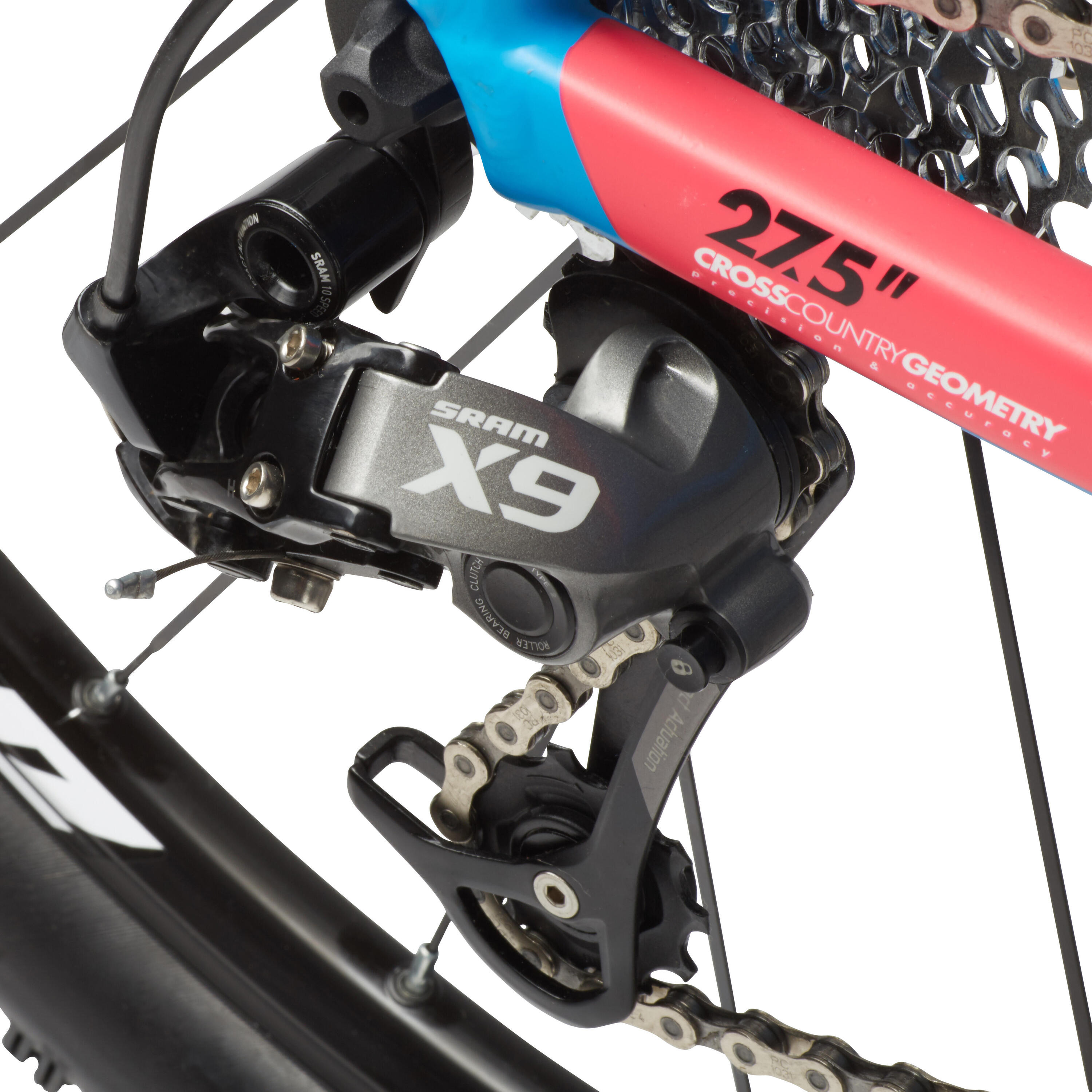 MOUNTAINBIKE BTWIN RAFAL 720 27.5" BLAUW/ZWART/ROZE 10/23