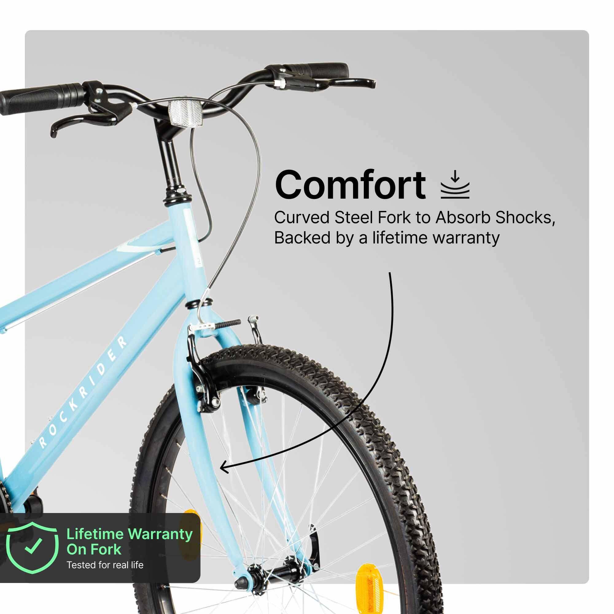 Mountain Bike Rockrider ST20 Low Frame - Steel Frame, Single Speed, MTB Tyres -  4