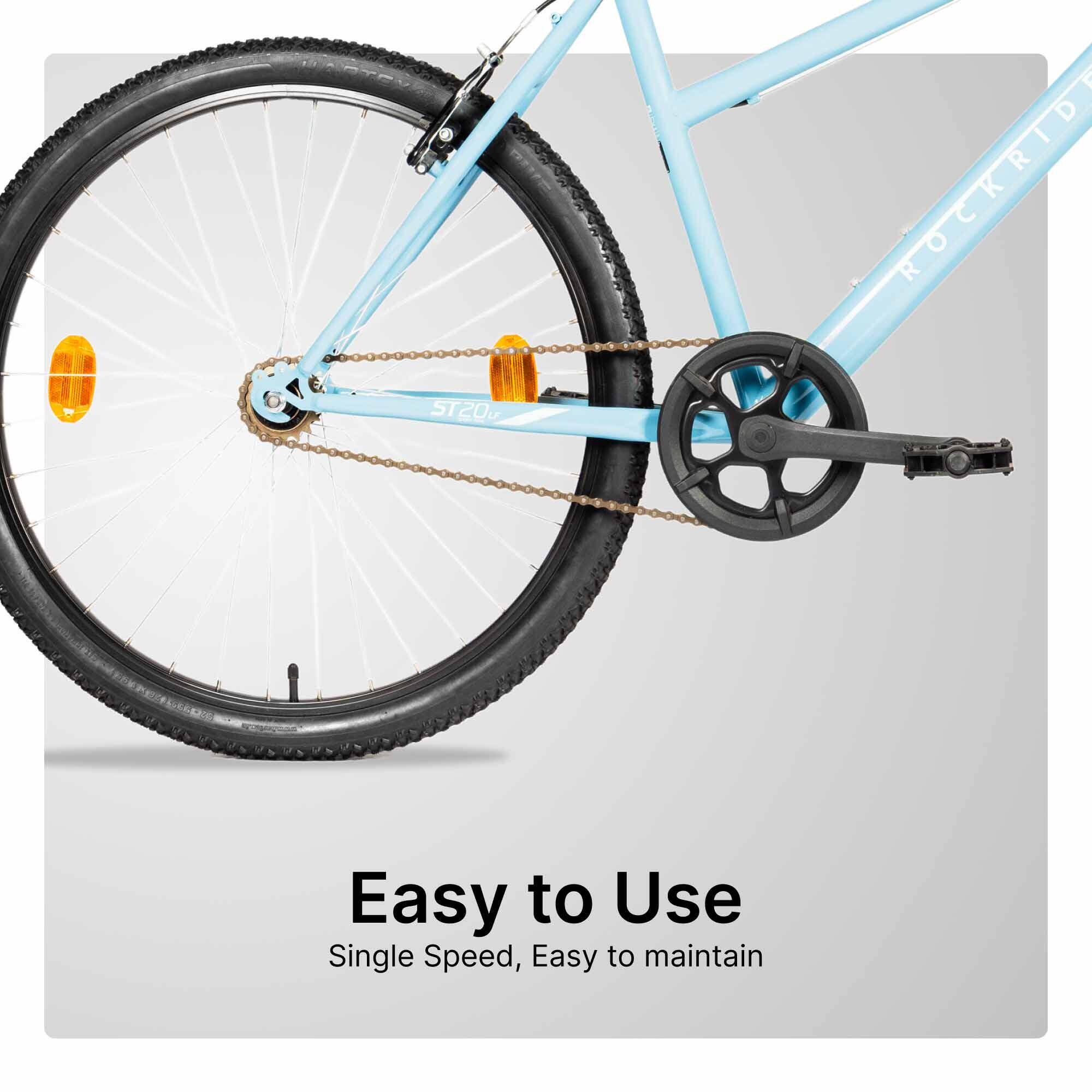 Mountain Bike Rockrider ST20 Low Frame - Steel Frame, Single Speed, MTB Tyres -  5