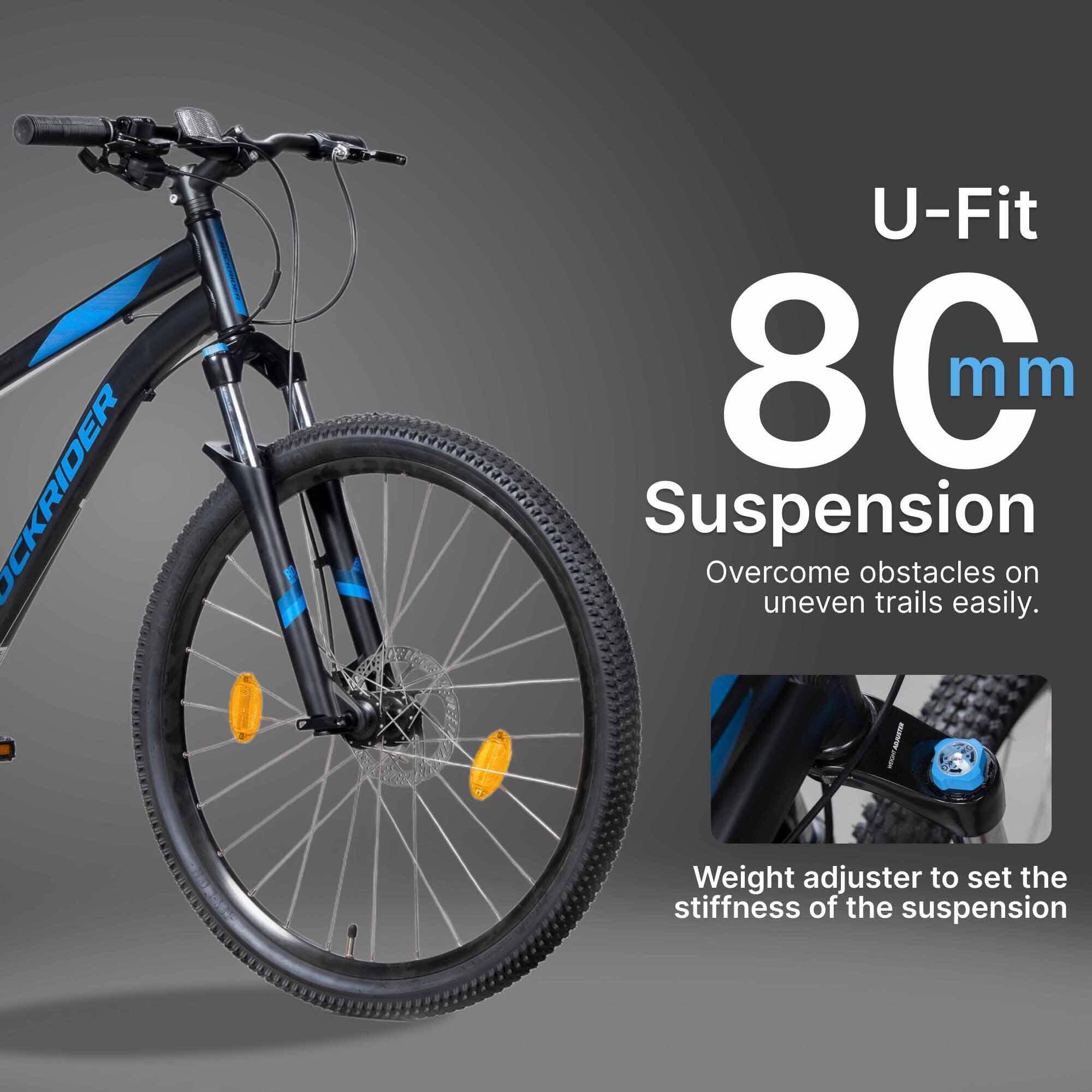 Mountain Bike Rockrider ST120 - Disc Brakes, Aluminium Frame, 1x9 Speed, 27.5in -  4
