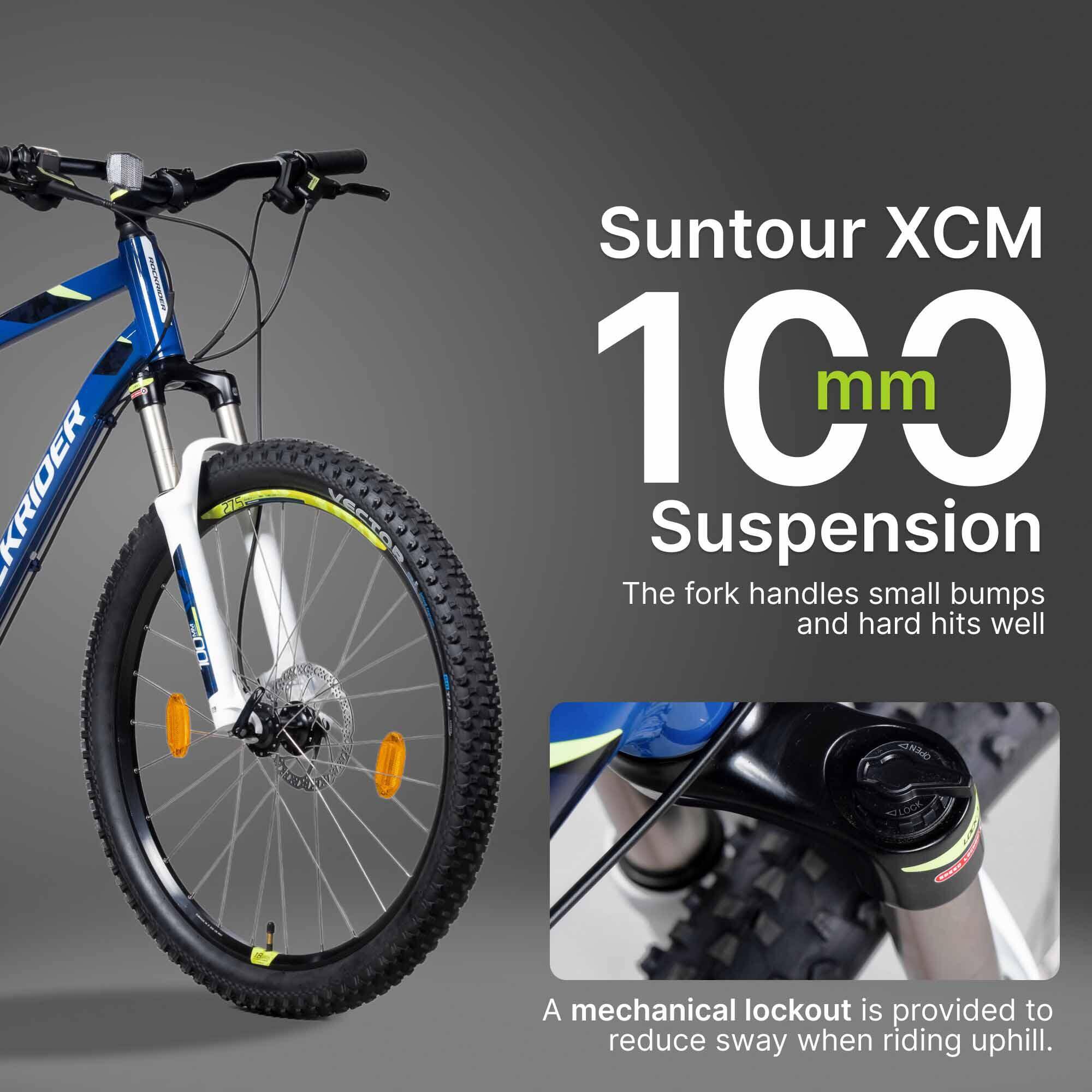 Mountain Bike Rockrider ST540 - Hydraulic Disc, 100mm Suspension, Shimano Gears -  4