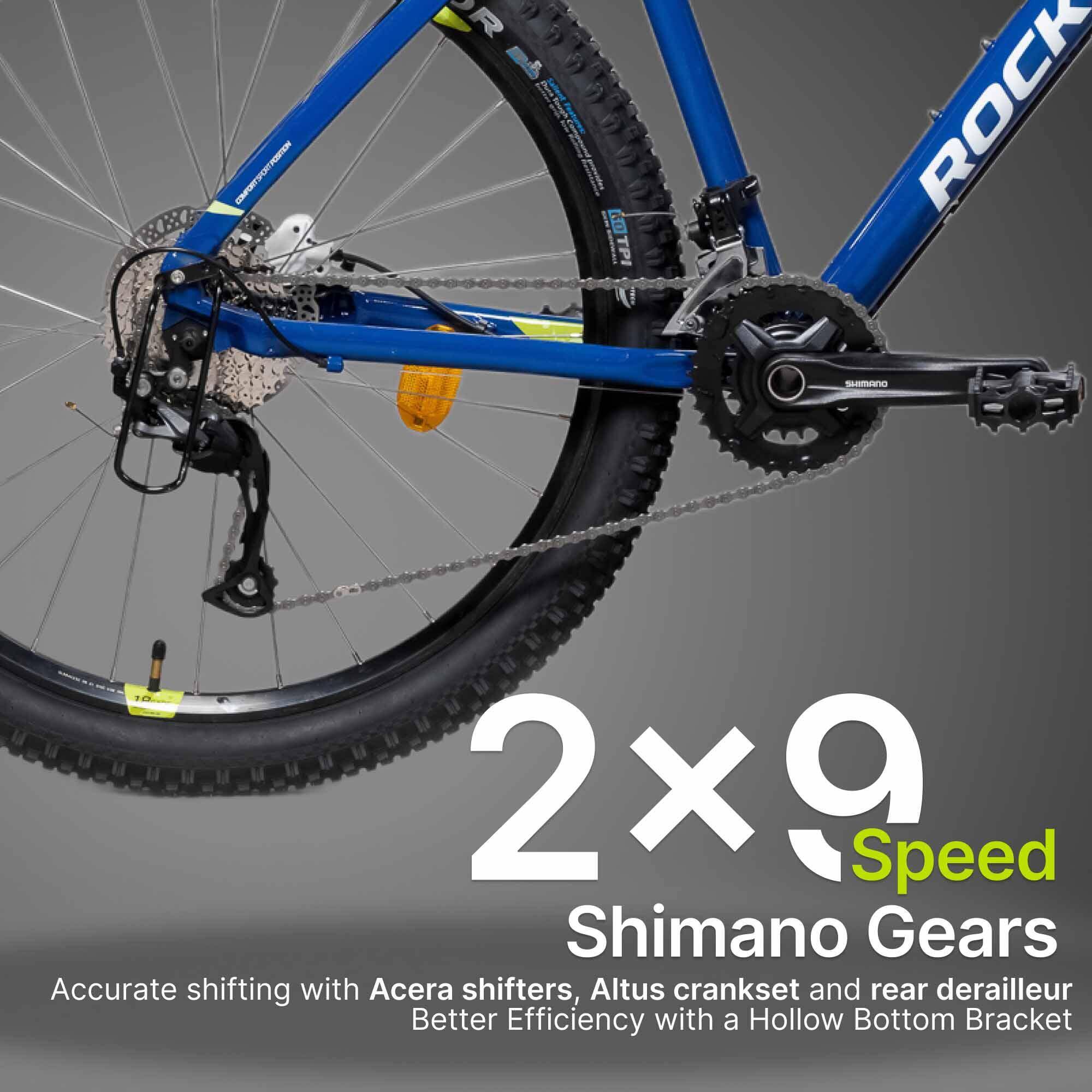 Mountain Bike Rockrider ST540 - Hydraulic Disc, 100mm Suspension, Shimano Gears -  5