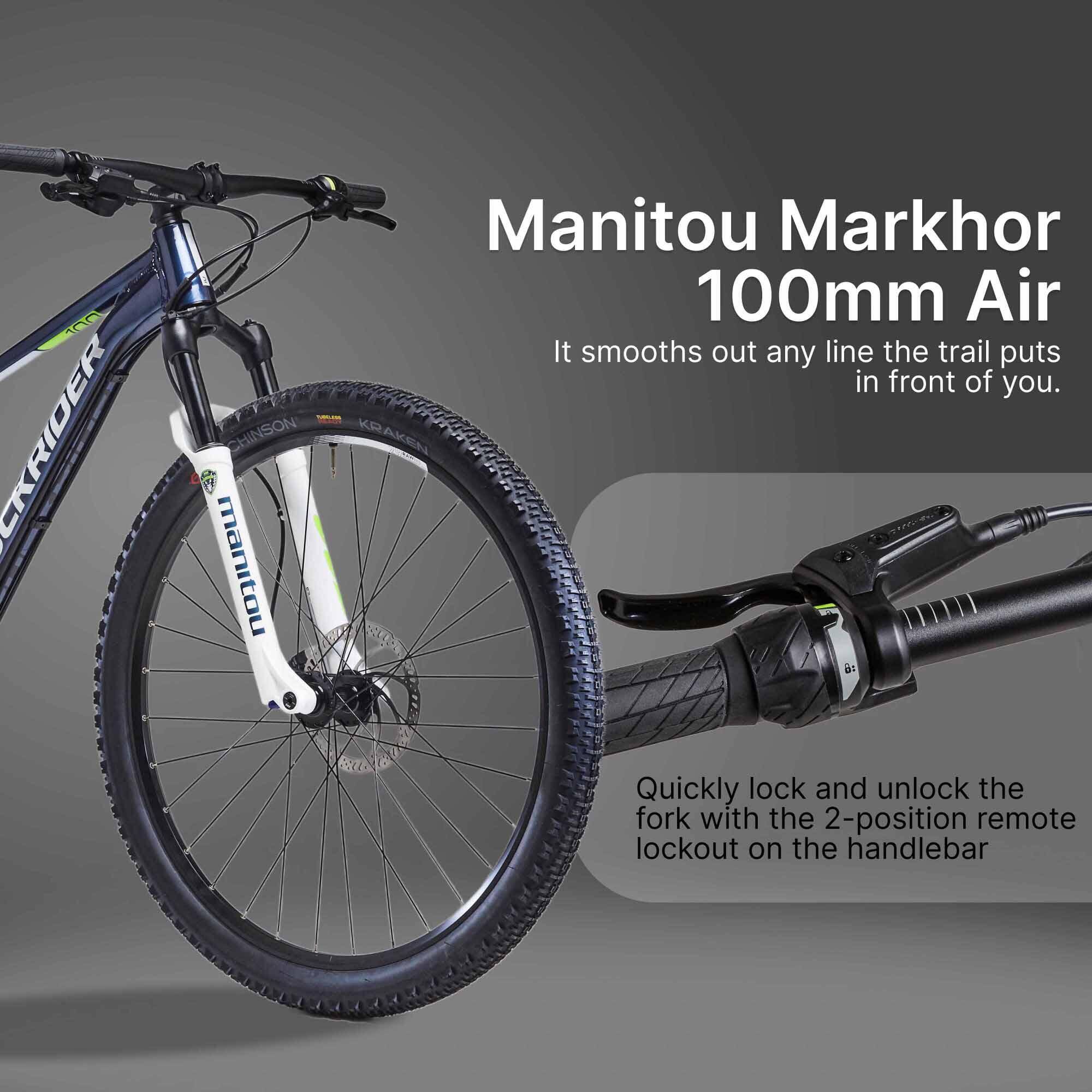 Mountain Bike Rockrider XC100 - Shimano Deore, Manitou Markhor, Tektro Hydraulic -  4