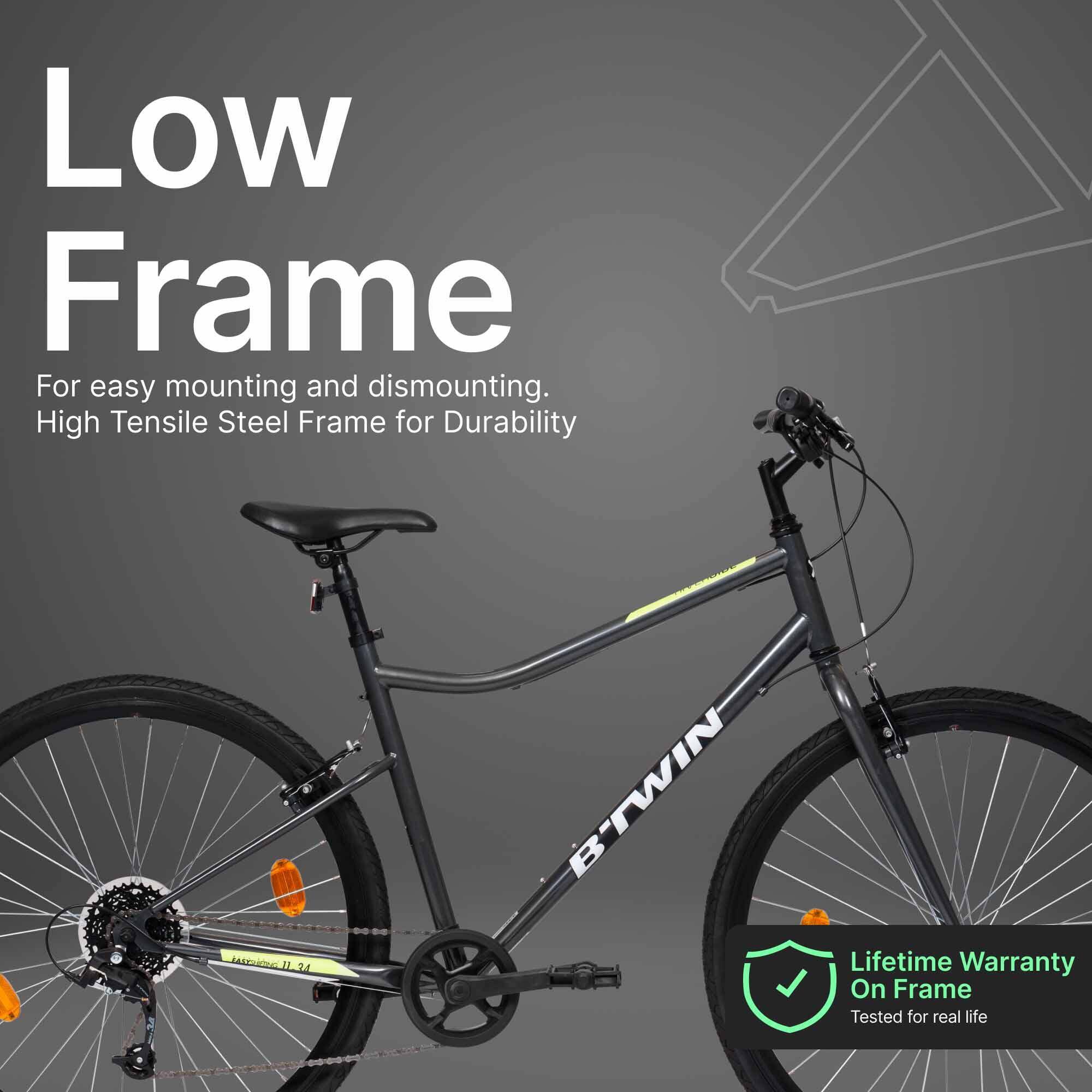 Cycle Hybrid Riverside 120 8 Speed Trigger Shifter Unisex Frame 28 In wheels -  3