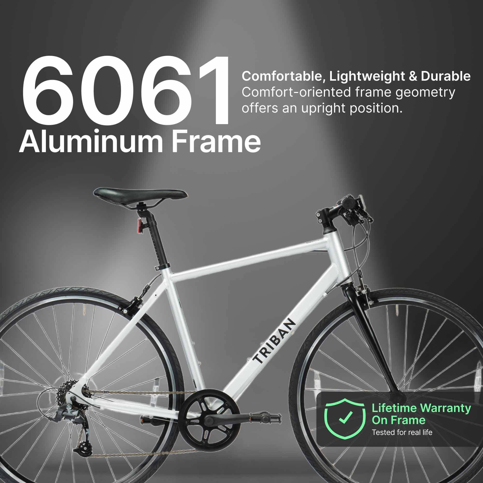 Road Bike Triban RC100 Flat Bar - Aluminium Frame, 7 Speed, Caliper Brakes -  3
