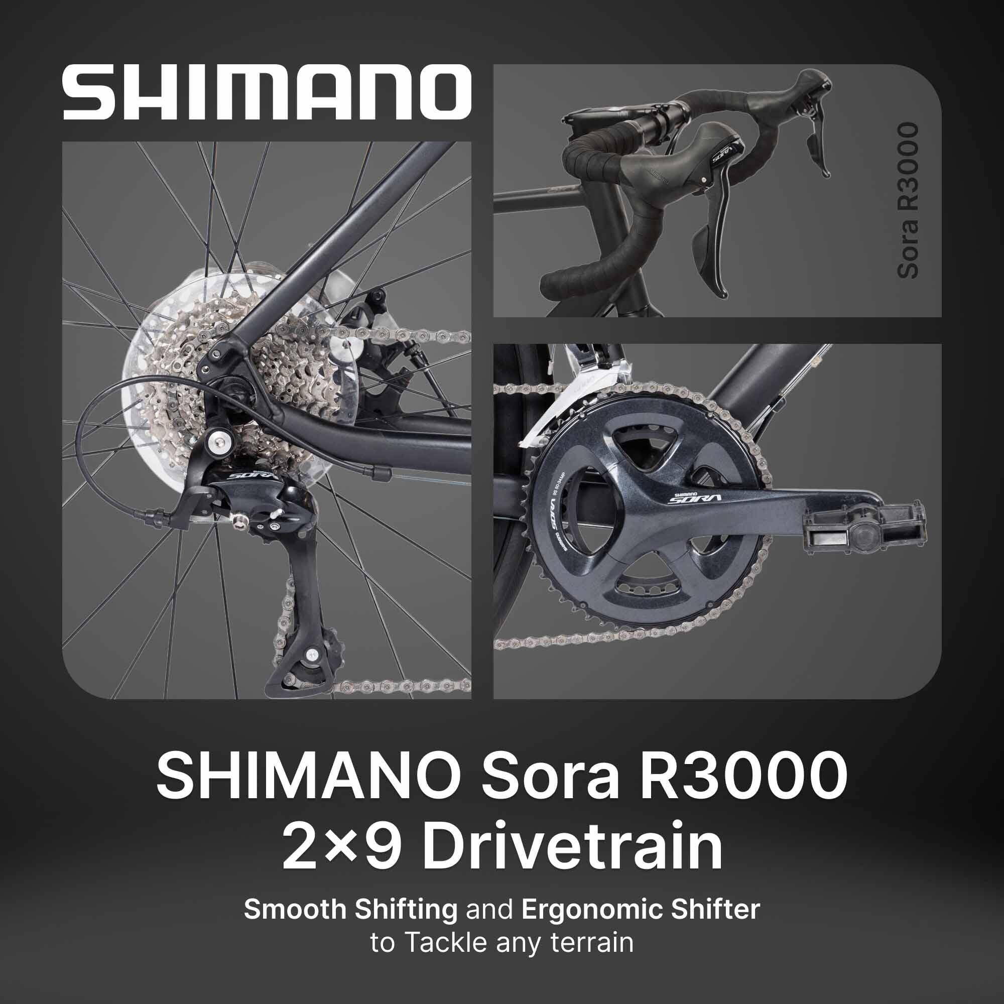 Road Bike Triban RC500 - Shimano Sora 2x9, Alu Frame, Carbon Fork -  5