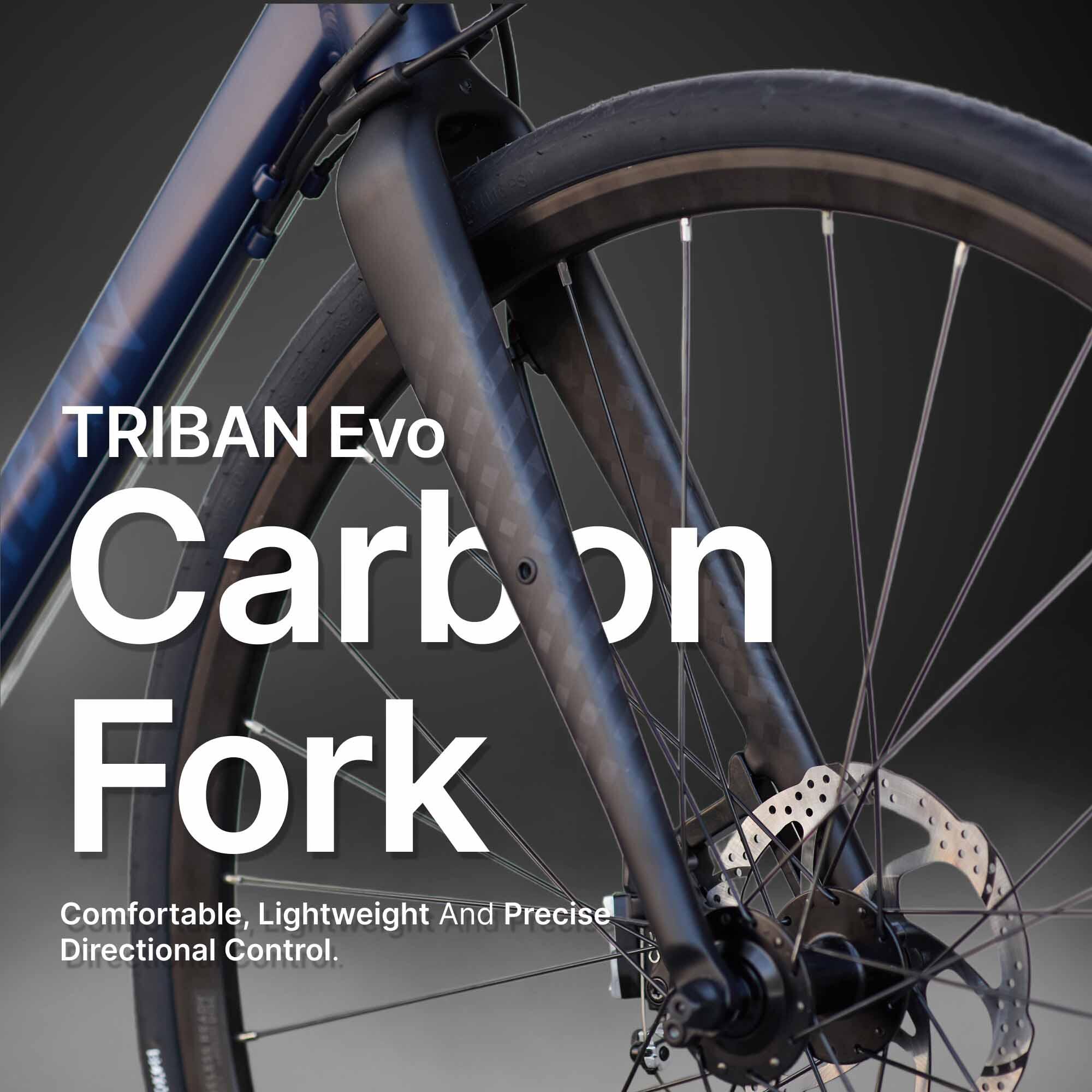 Road Bike Triban RC520 - Shimano 105 2x11, Hydro Mechanical Disc, Carbon Fork