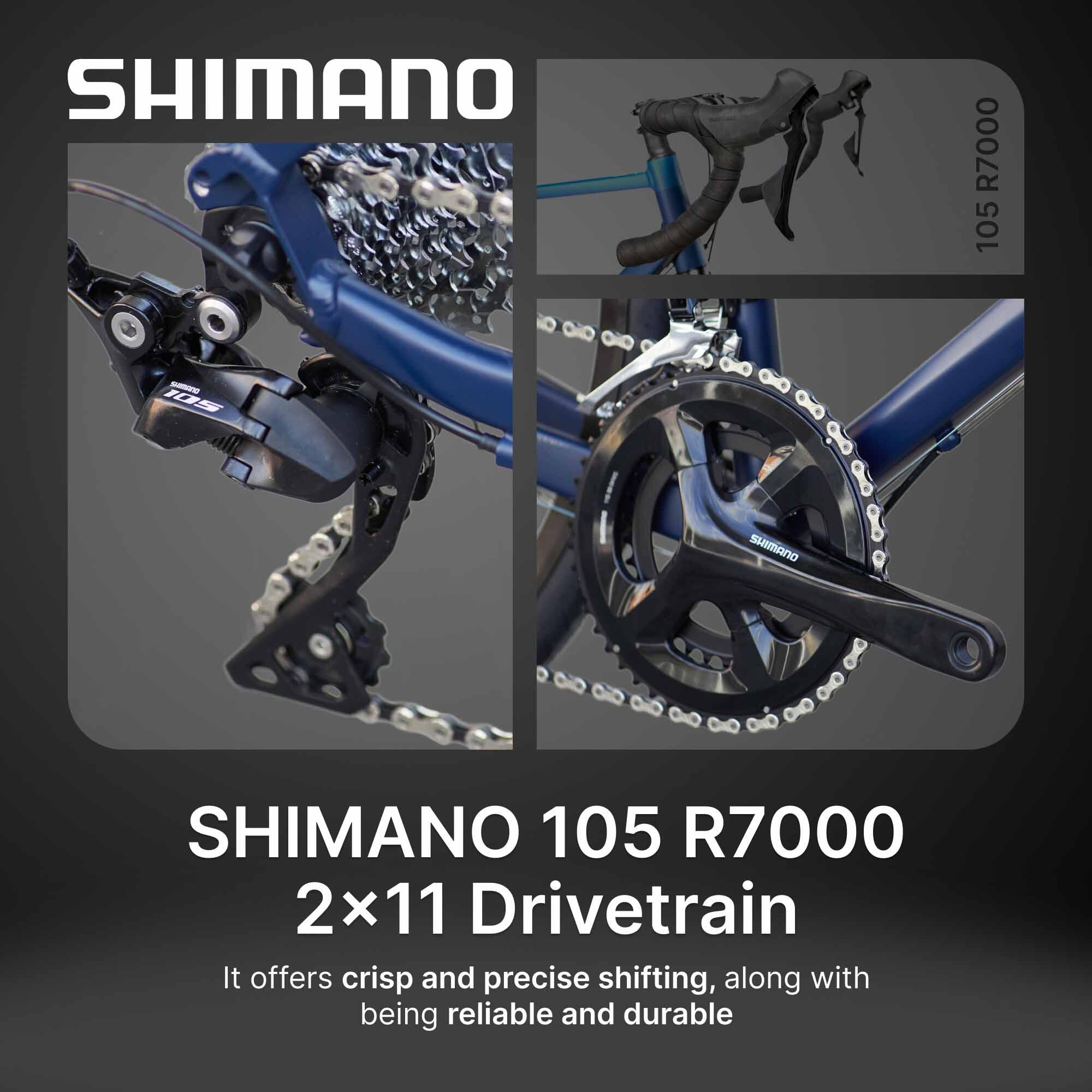 Road Bike Triban RC520 - Shimano 105 2x11, Hydro Mechanical Disc, Carbon Fork