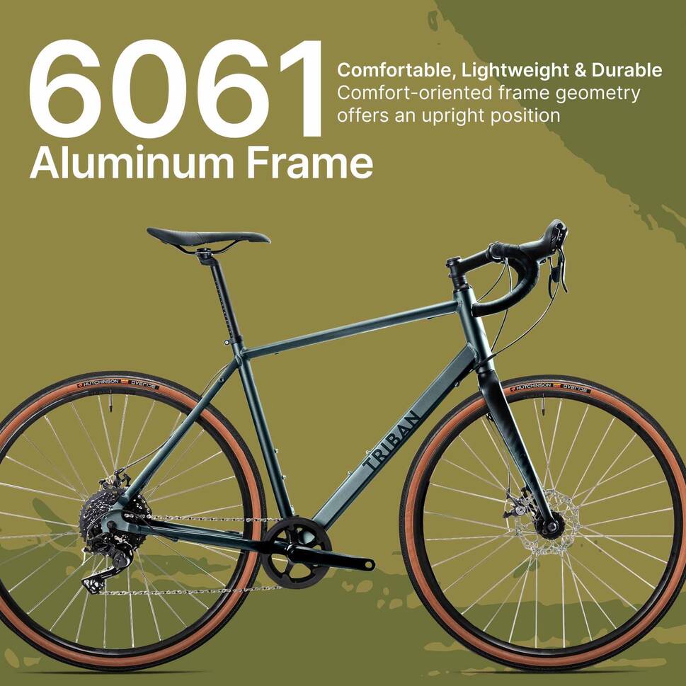 Gravel Bike Triban 10 Speed Promax Disc 700C Aluminium Frame GRLV120 ...