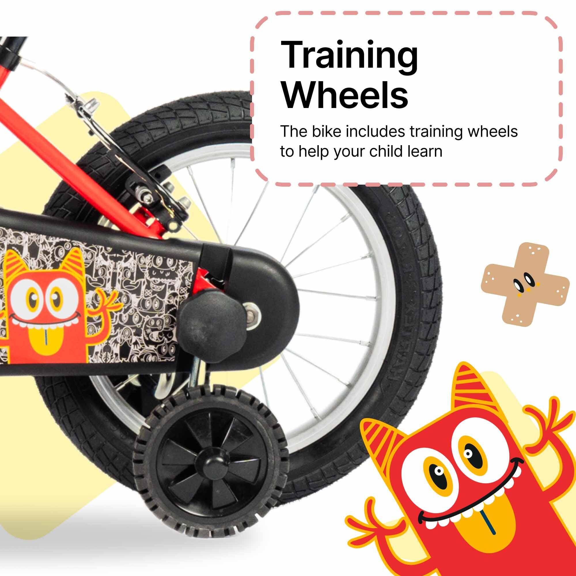 Kids Cycle 3 - 4 years (14 inch) - Mini Monster