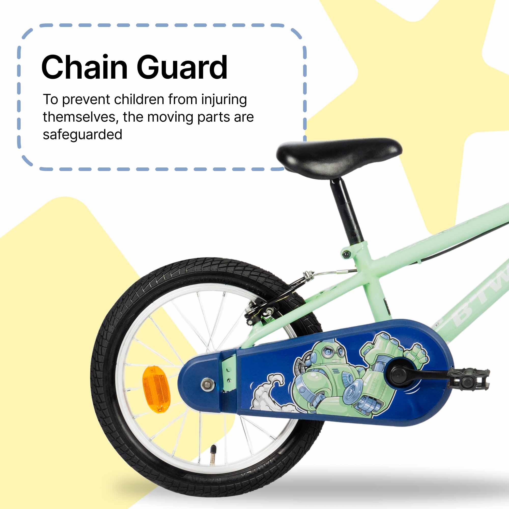 Kids Cycle 4 - 6 years (16inch) - Robot 100