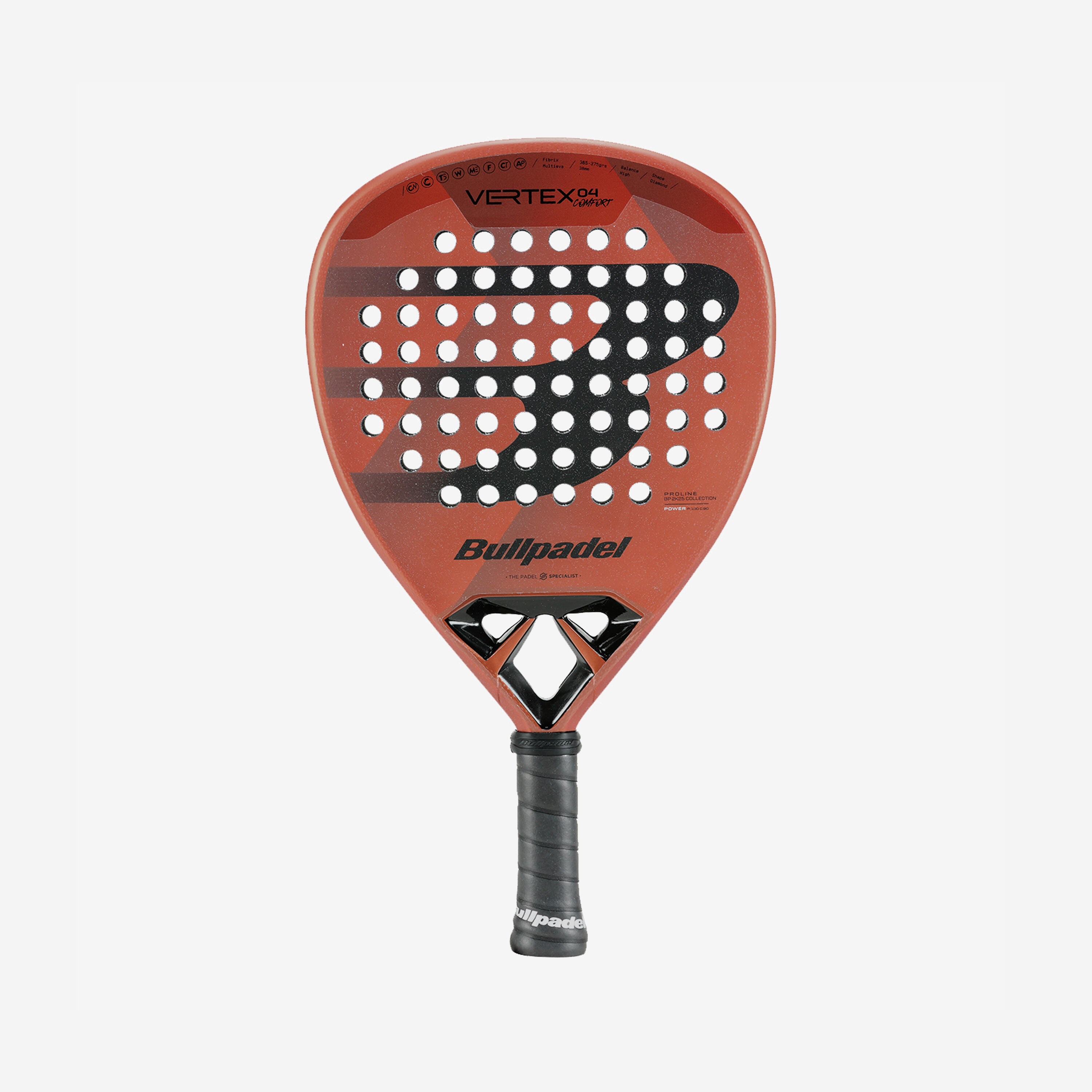 BULLPADEL Raquette de padel adulte - bullpadel vertex 04 comfort 25