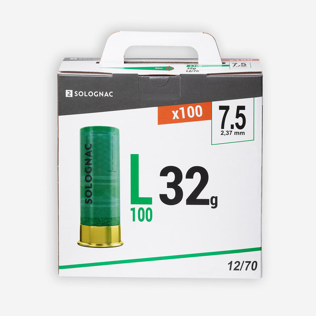 L100 12 GAUGE CARTRIDGE No.7.5 32g X25